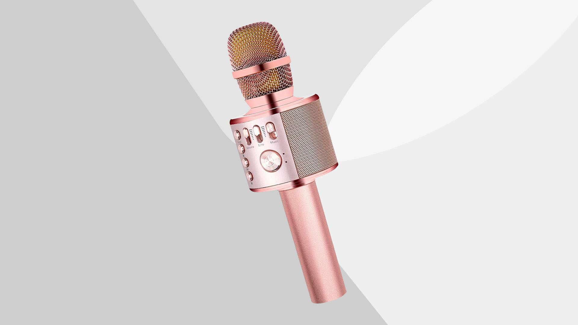 BONAOK Wireless Bluetooth Karaoke Microphone