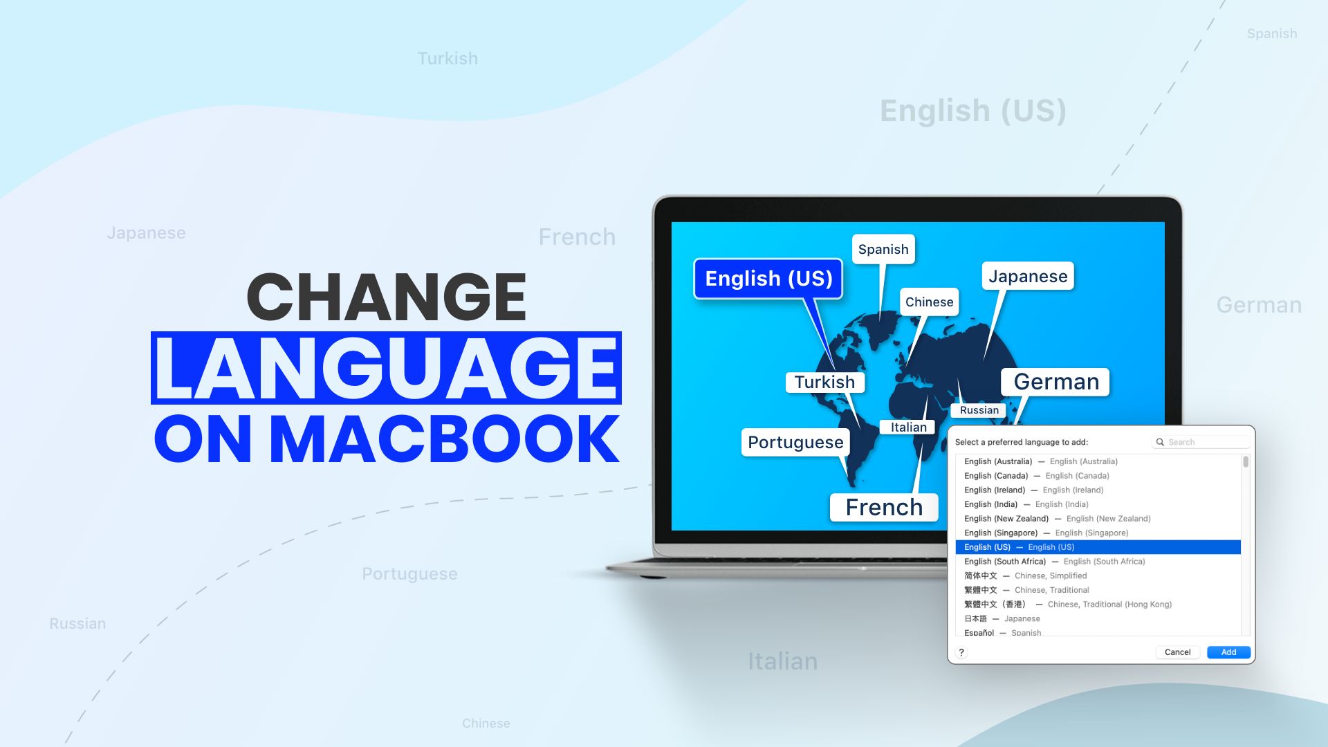 Change Language on MacBook