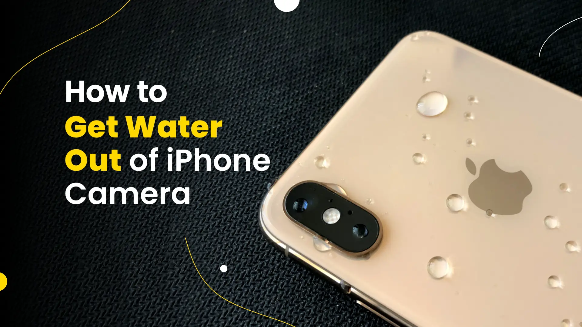 How to Get Water Out of iPhone Camera Main Banner