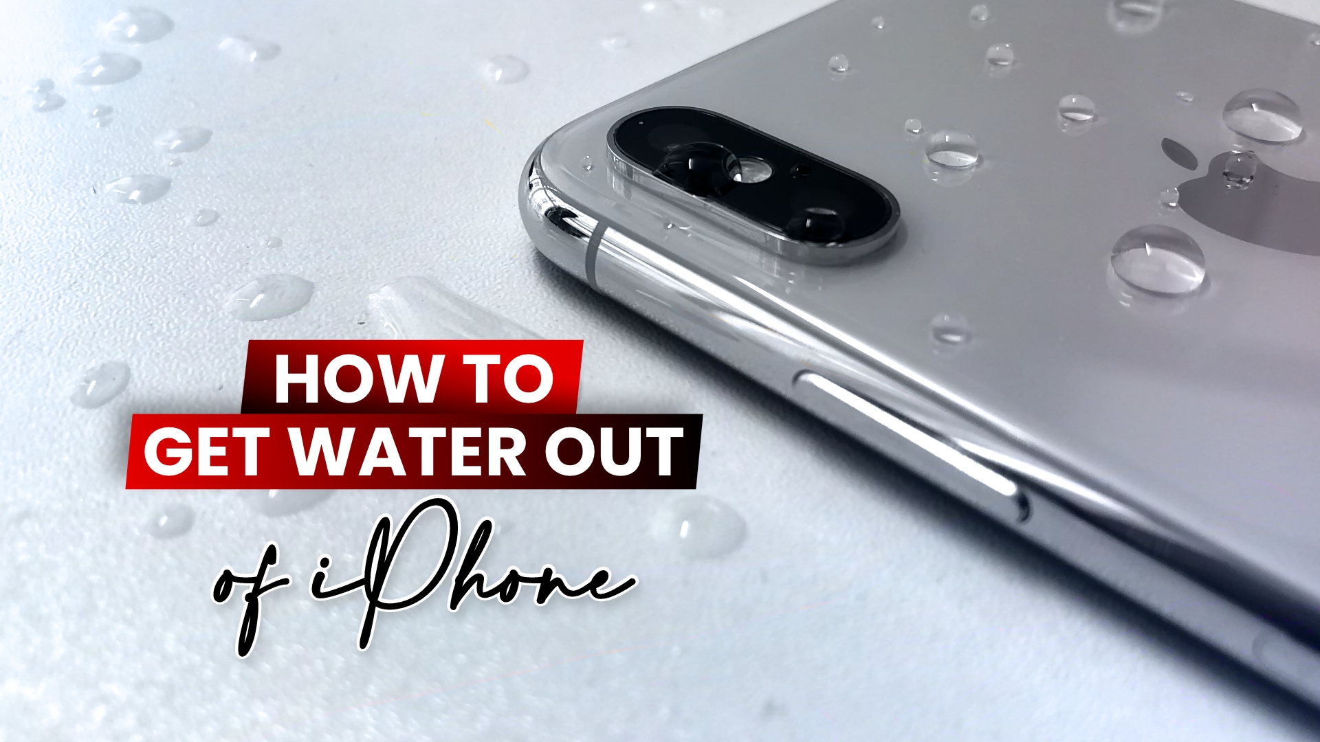 how to get water out if my iphone 15
