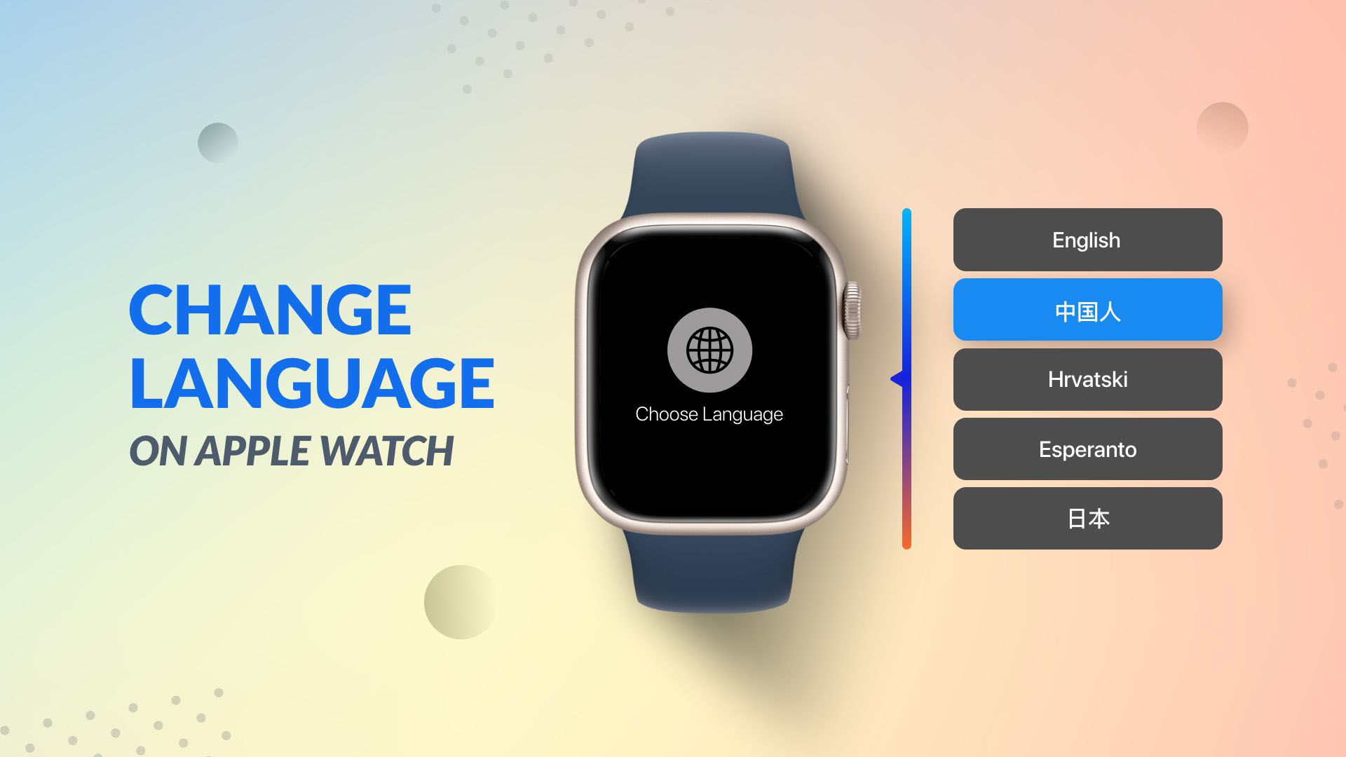 How to change language on Apple Watch