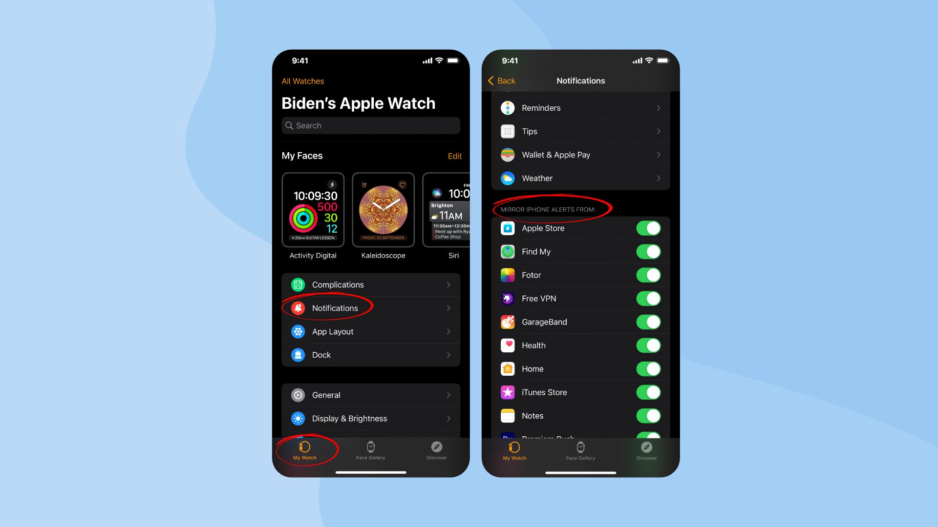 How to change sounds on Apple Watch with Mirror my iPhone