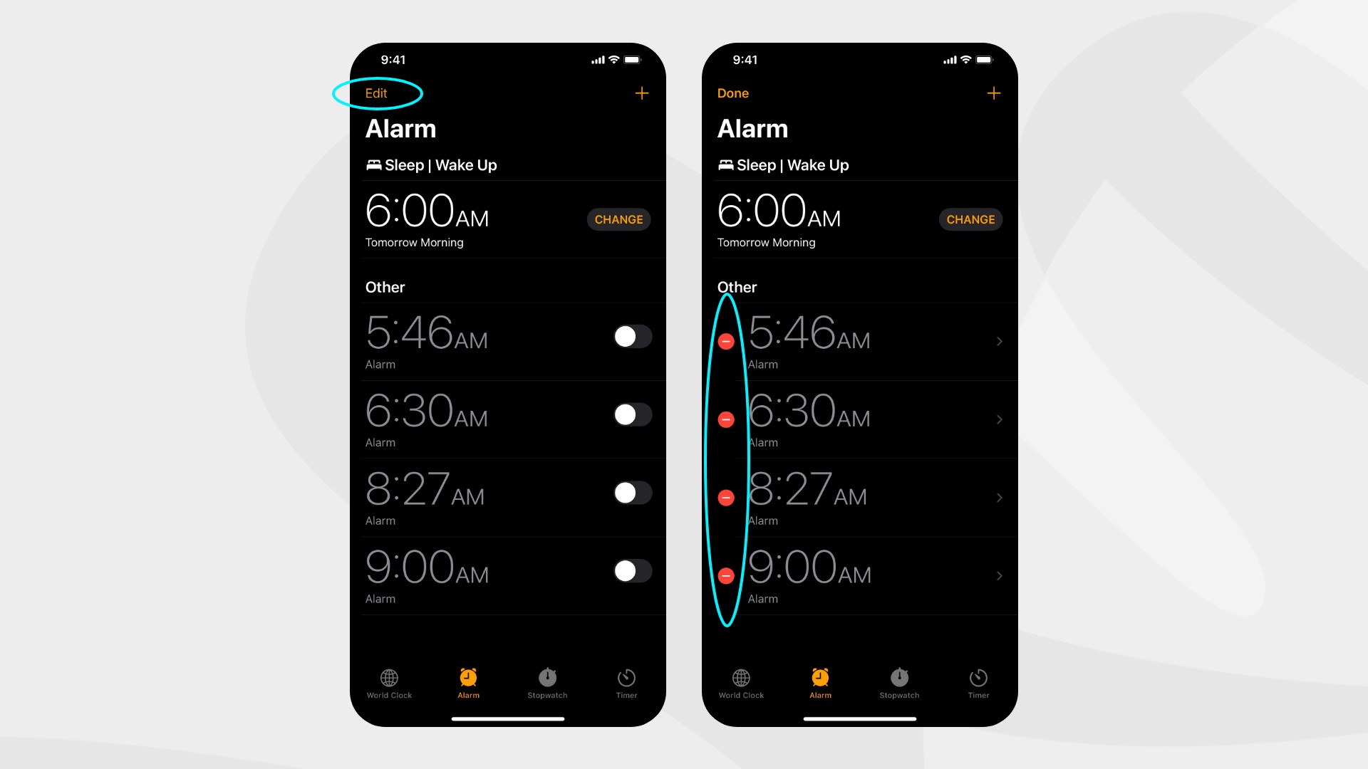 How to delete bedtime schedule alarm on iPhone-1