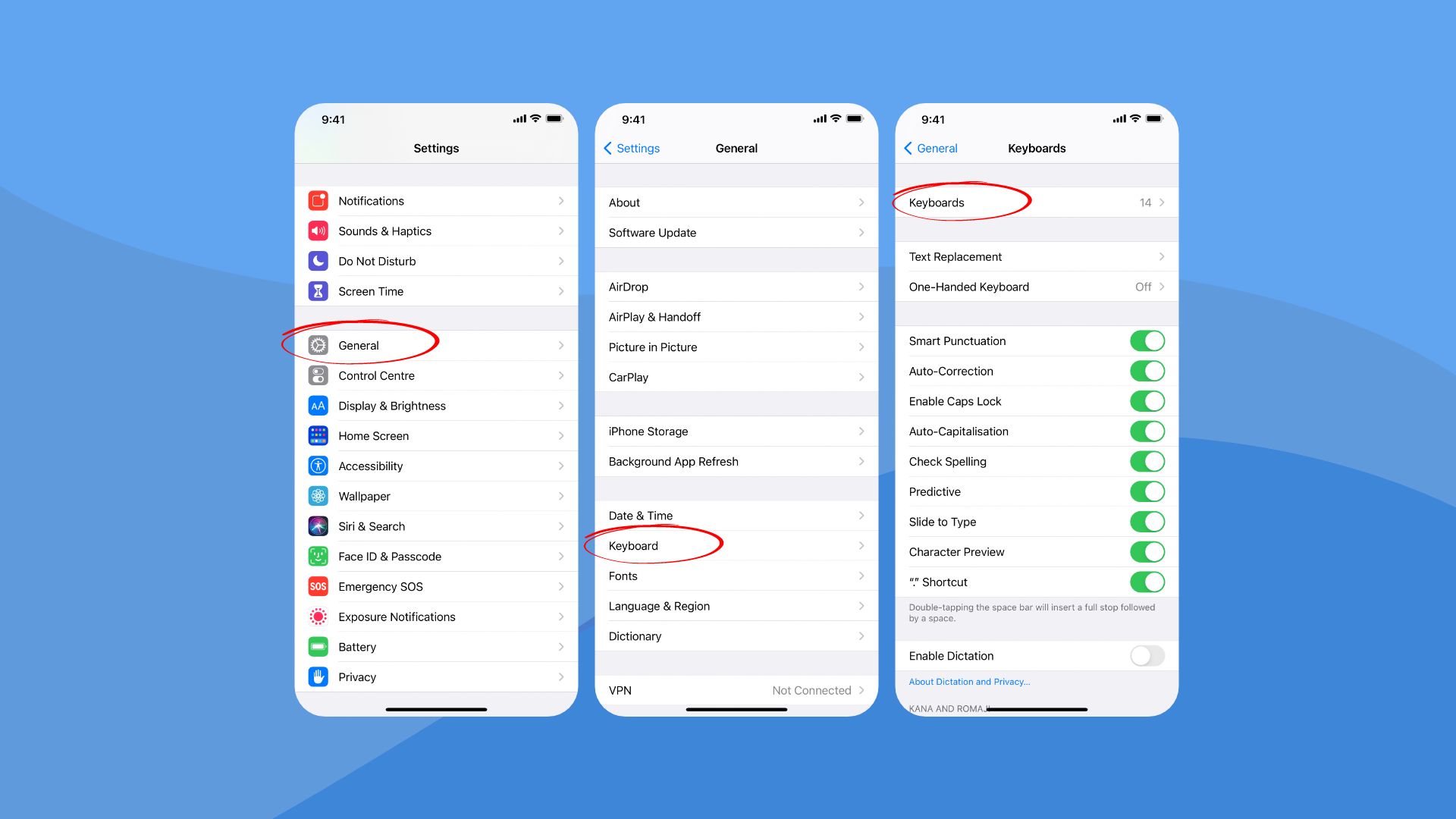 Steps to change iPhone keyboard language 01