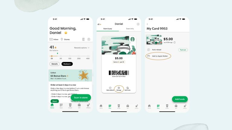 how to add starbucks card to google wallet without card