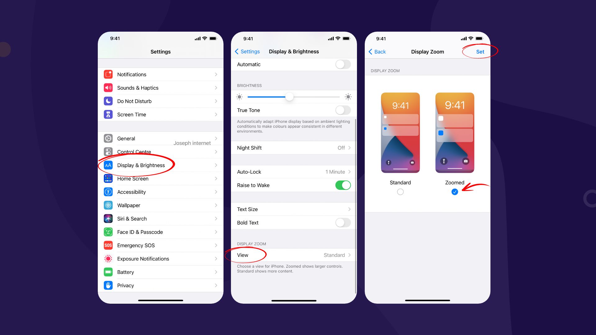 how to change keyboard size on iPhone by using Display Zoom