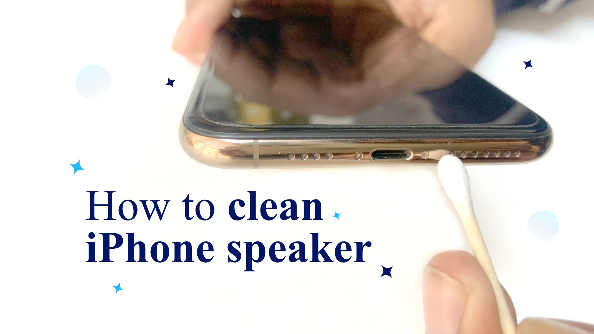 how to clean iphone speaker