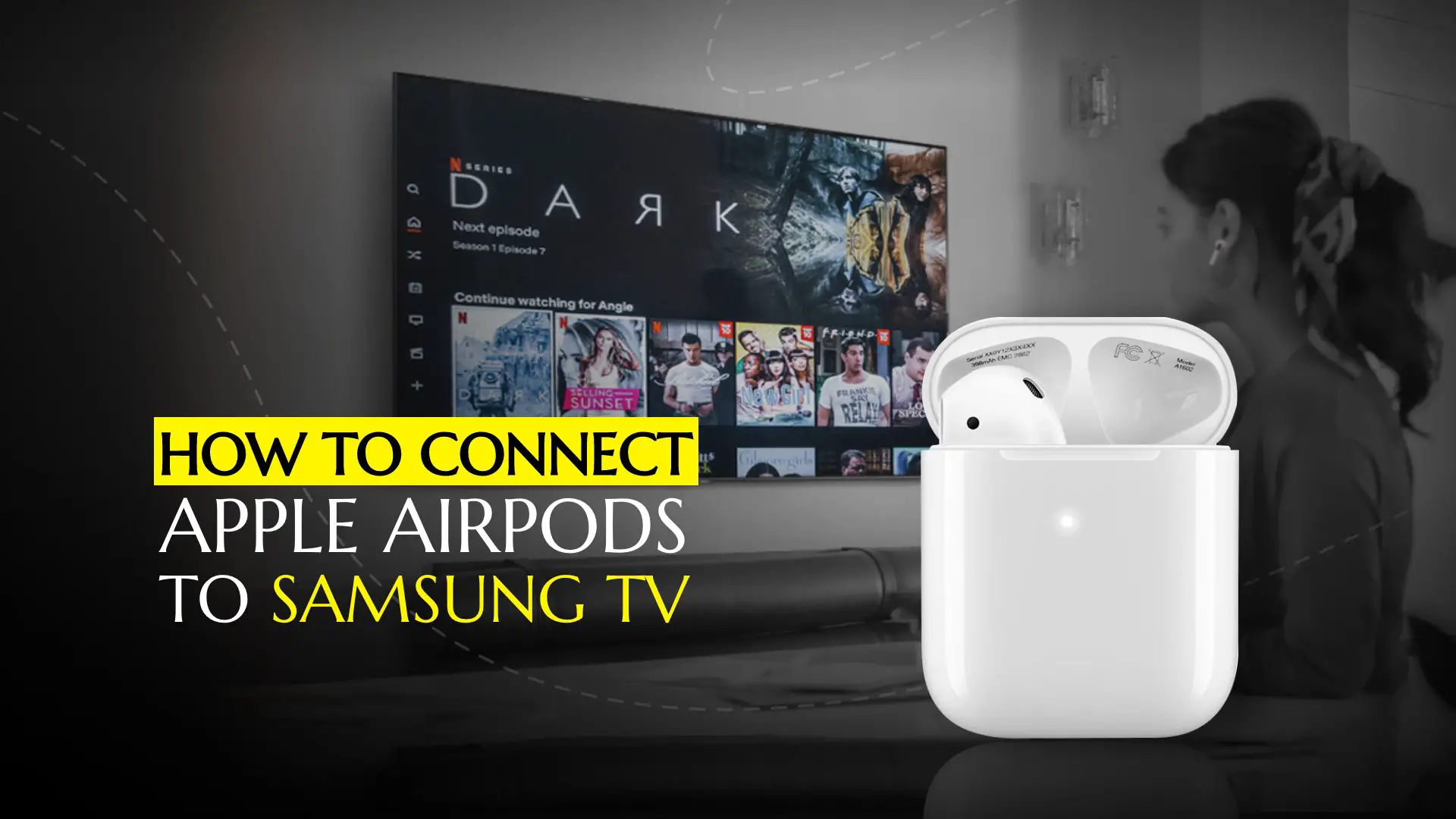 how to connect Apple AirPods to Samsung tv