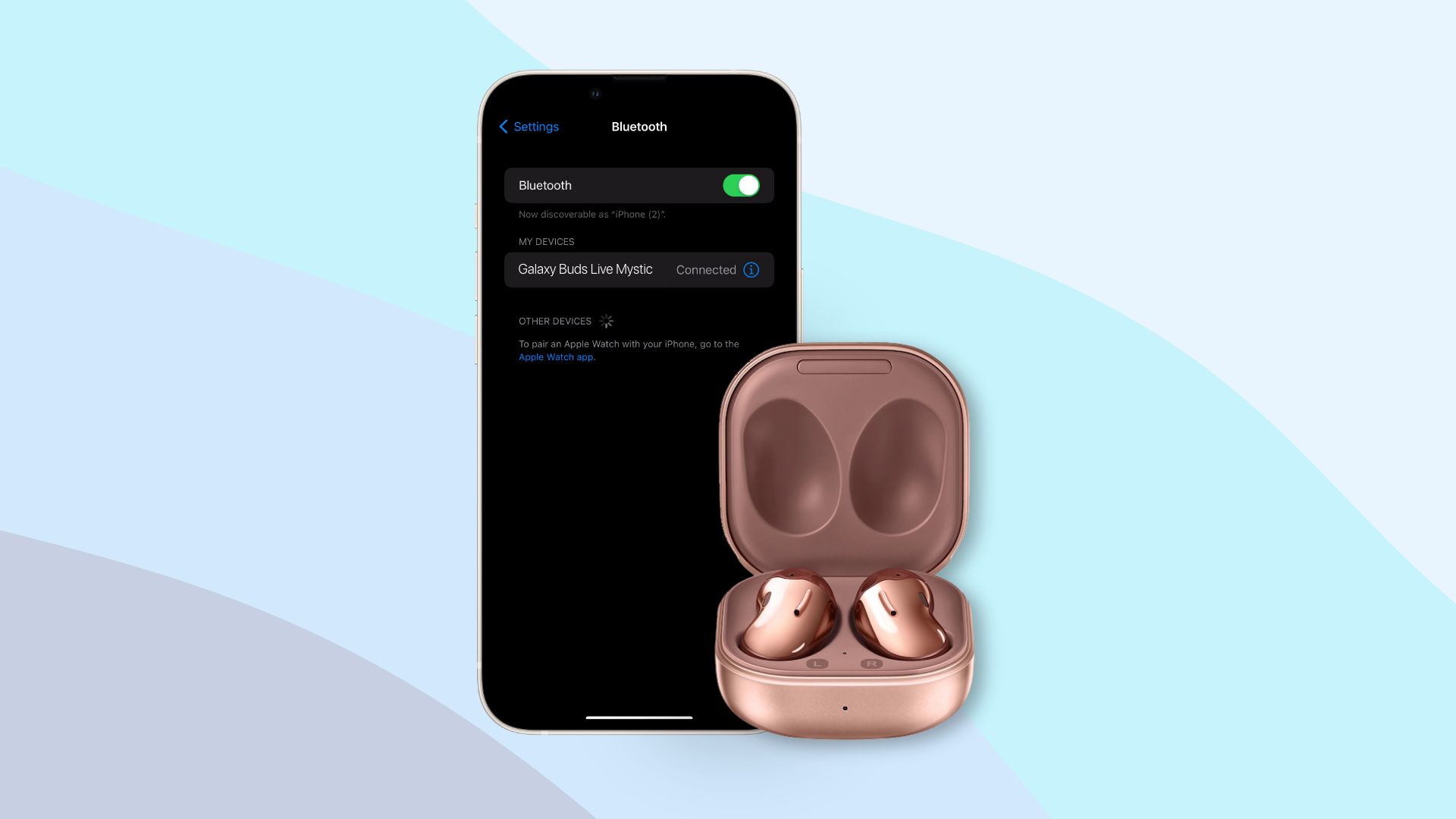 how to connect Galaxy Buds to iPhone