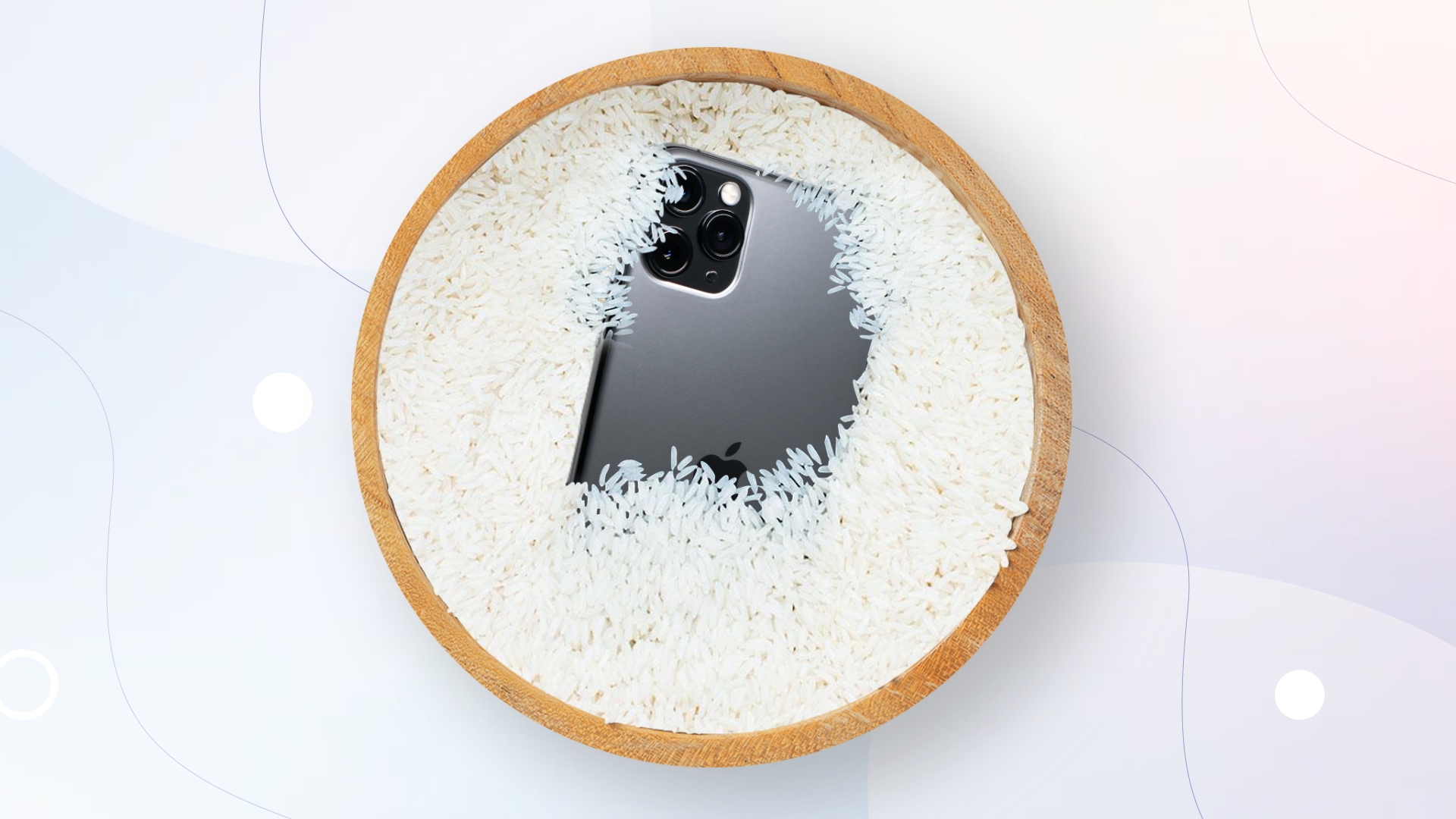 how to get water out of iPhone with rice