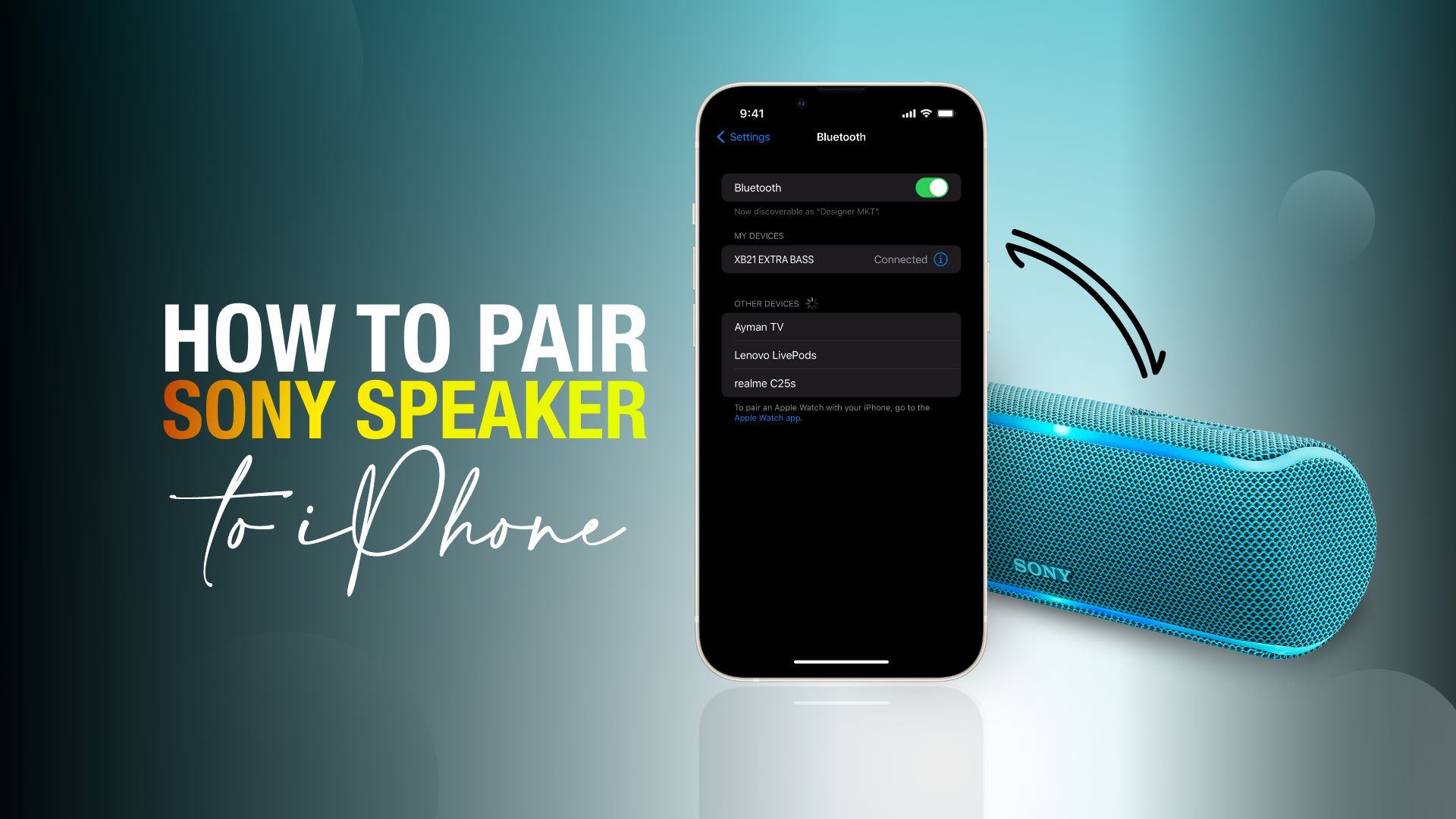 How to Pair Sony Speaker to iPhone