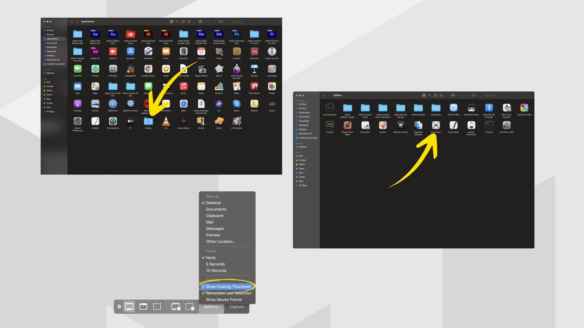 mac screenshot won't go away