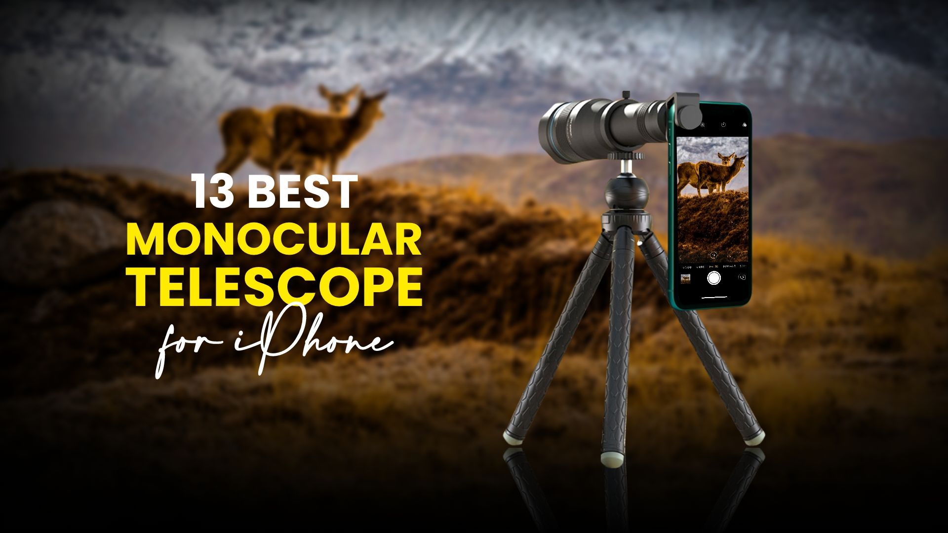 Starscope Monocular Telescope for Adults Bak4 Waterproof 12x50 Hd Professional Handheld Mini Telescope for Smartphone Phone Telescope Camera for iPhone Android Samsung 