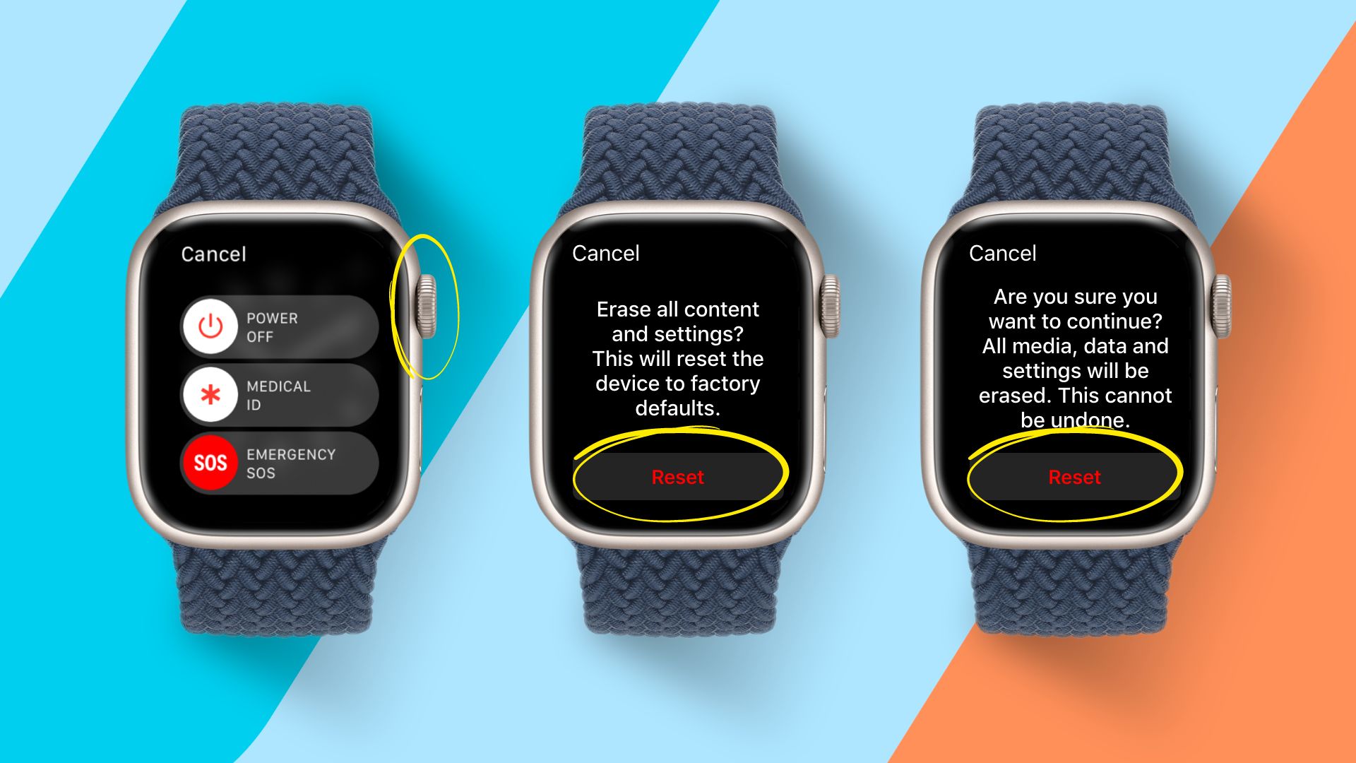 Step-by-step process on how to rest Apple Watch to unlock without an iPhone 02