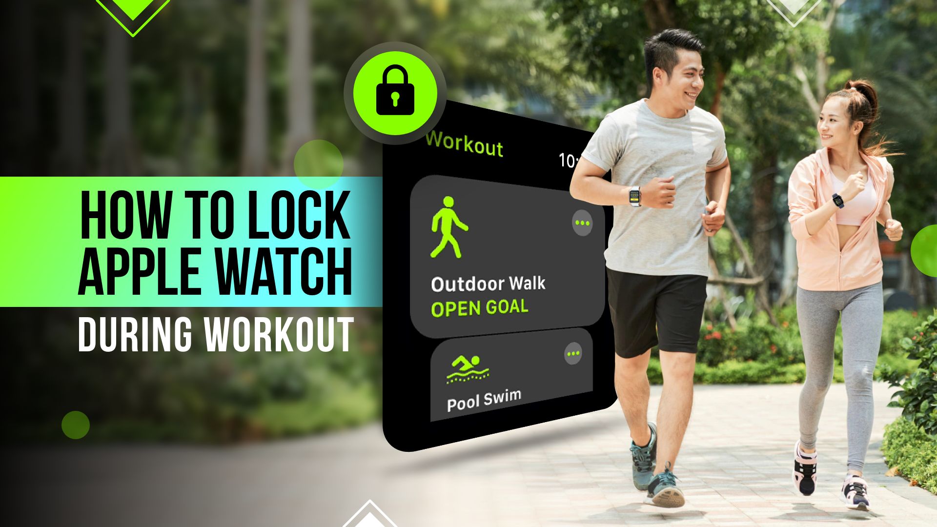 how to lock apple watch during workout