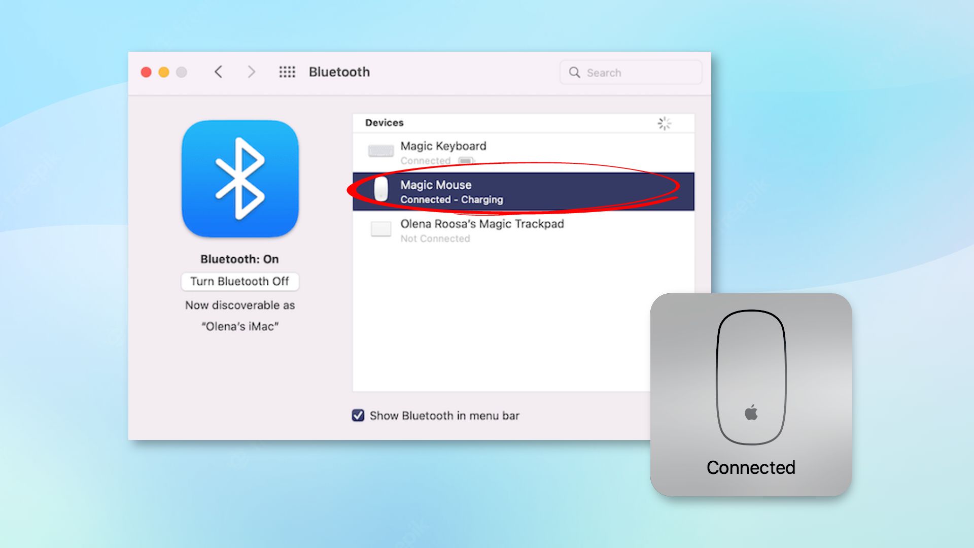 Step-by-step guide on how to connect Magic Mouse to Mac 02