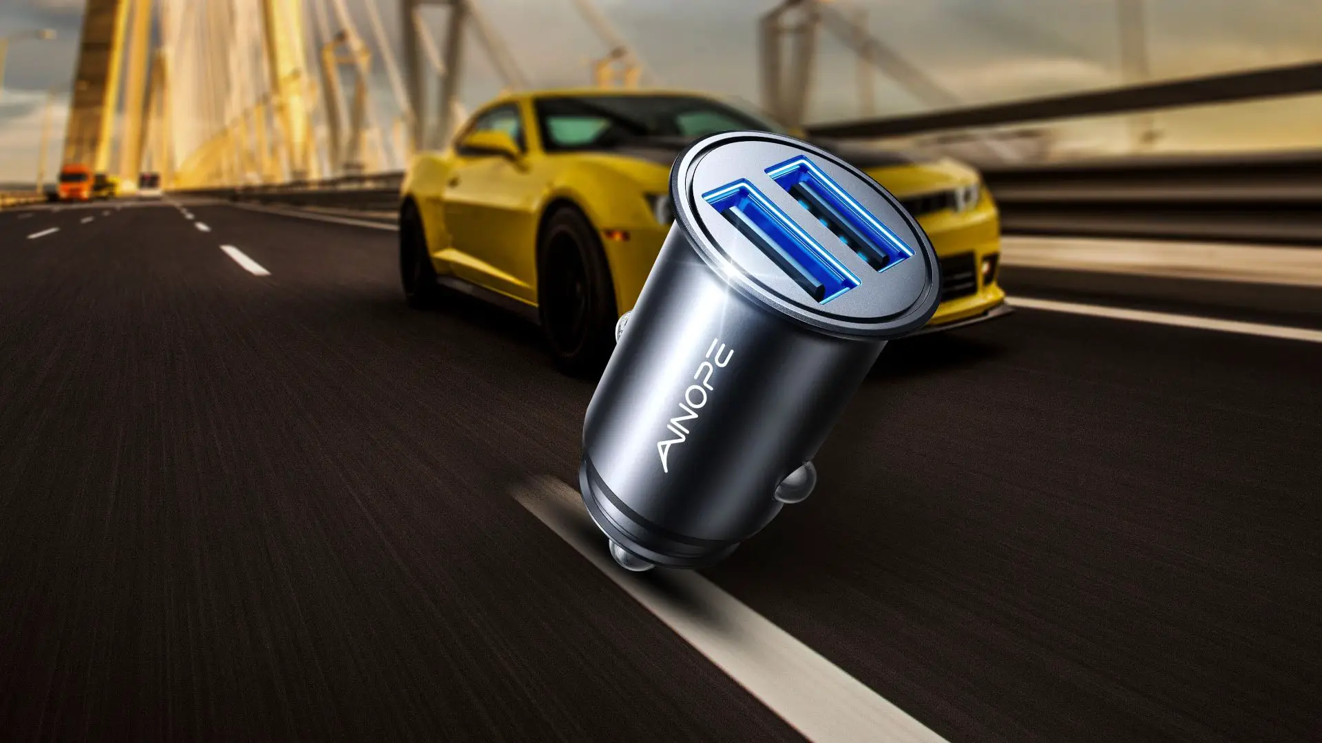 Ainope Smallest 4.8A All Metal Fast Car Charger