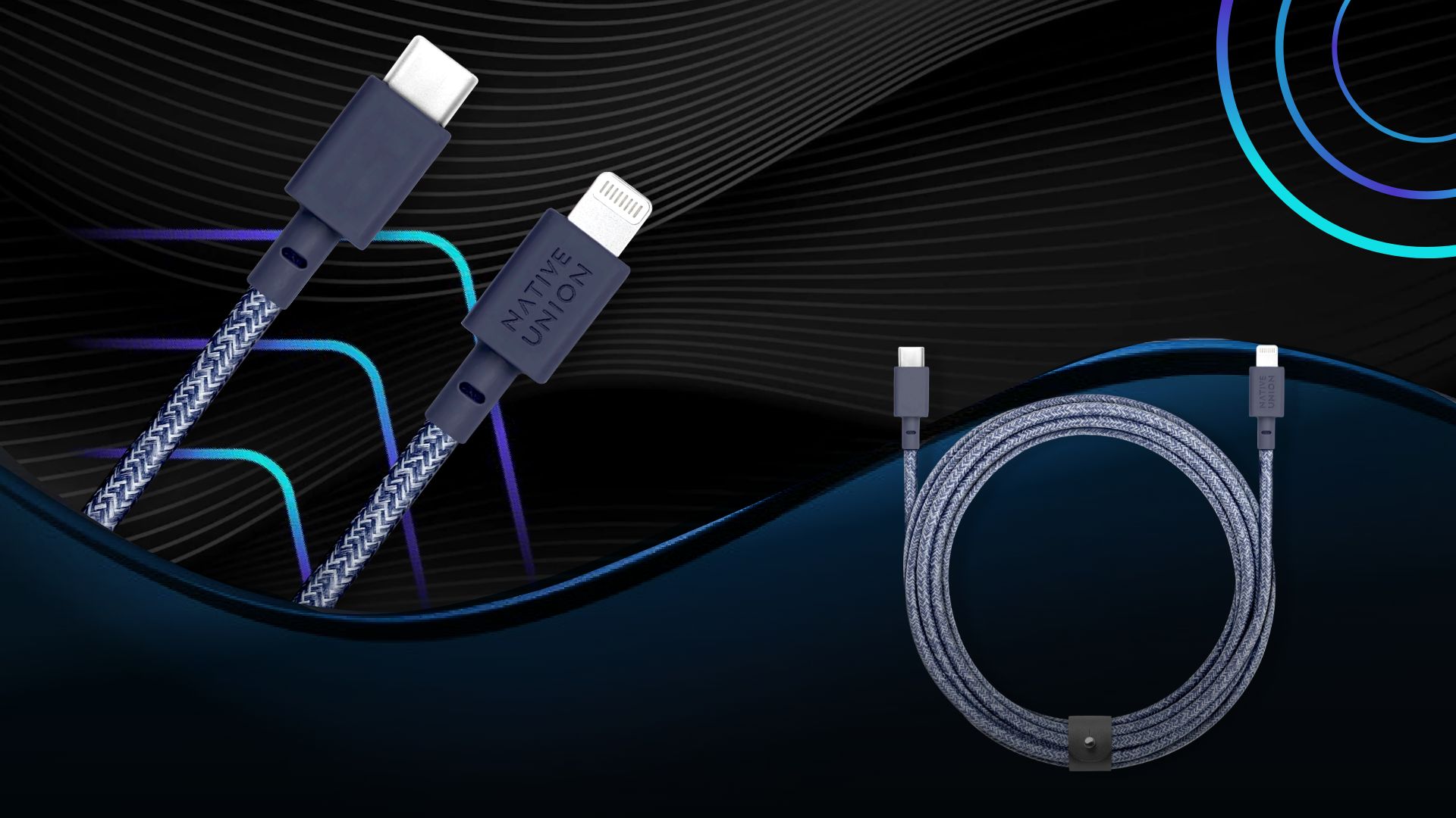 Native Union Belt XL USB C to lightning cable