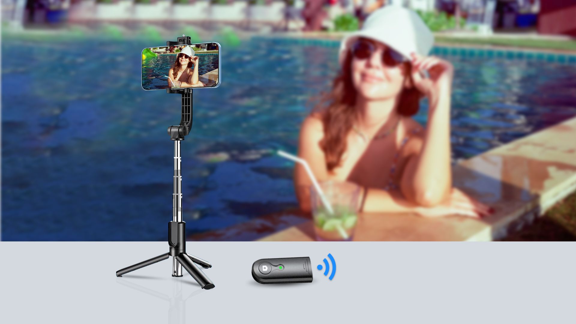 Yoonzon extendable portable selfie stick