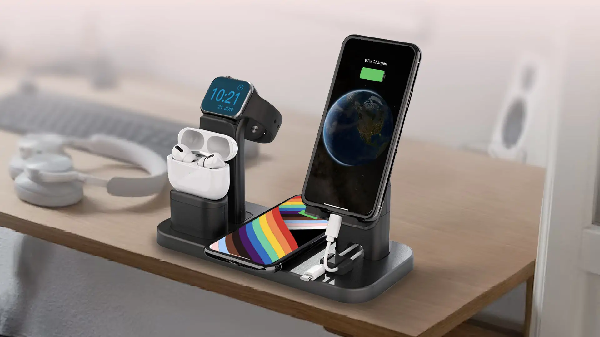 CEREECOO 4-in-1 Wireless Charger Stand