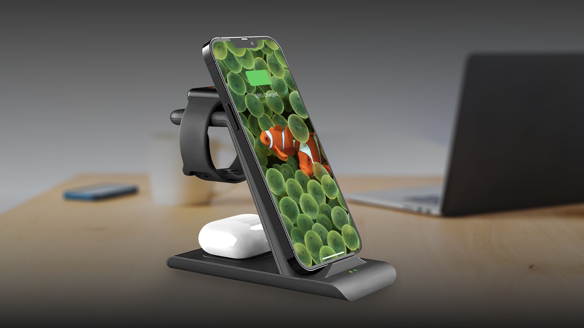 HATALKIN 3-in-1 Wireless Charging Station