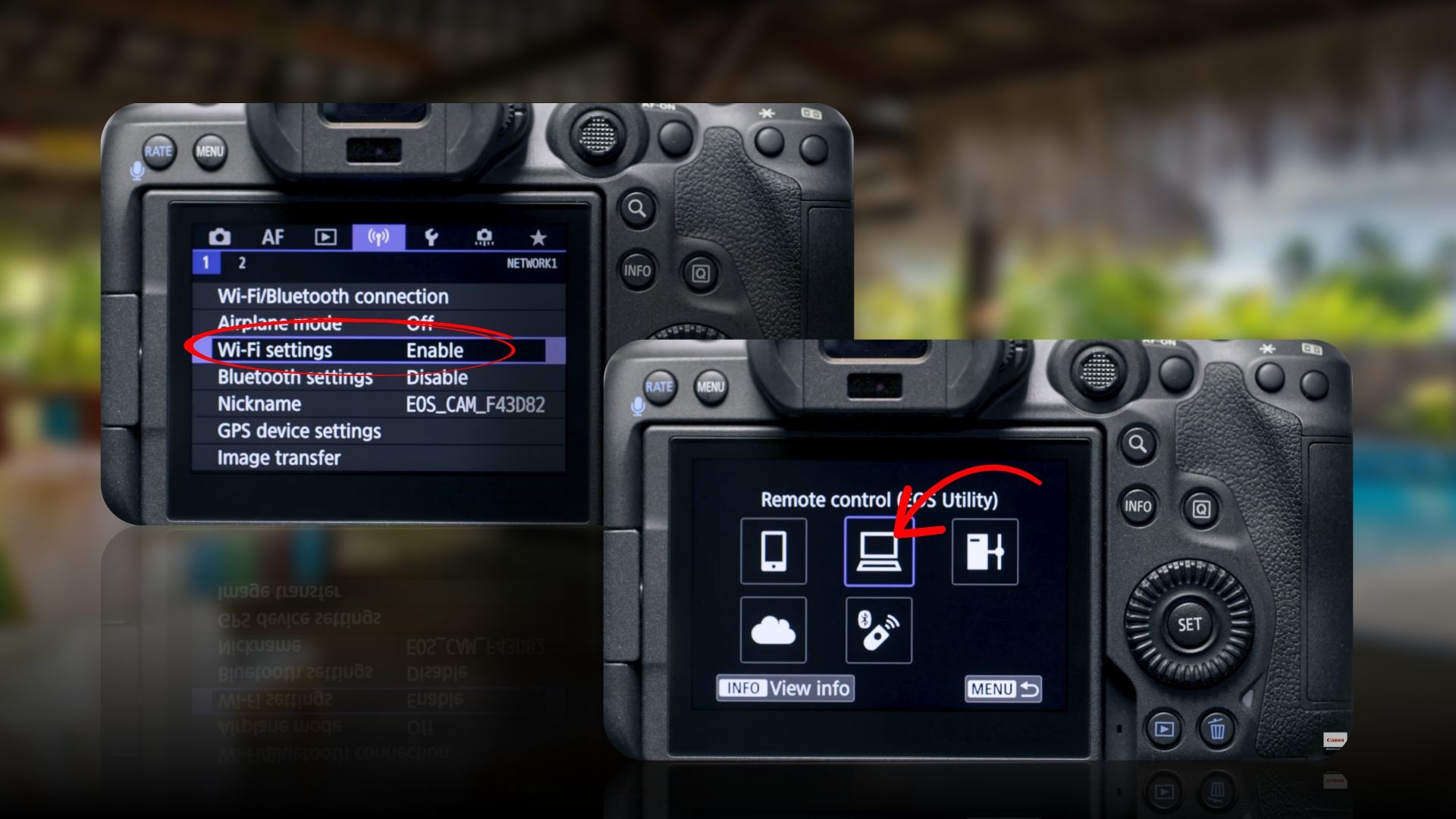 Step-by-step process on connecting Canon camera wirelessly to Mac