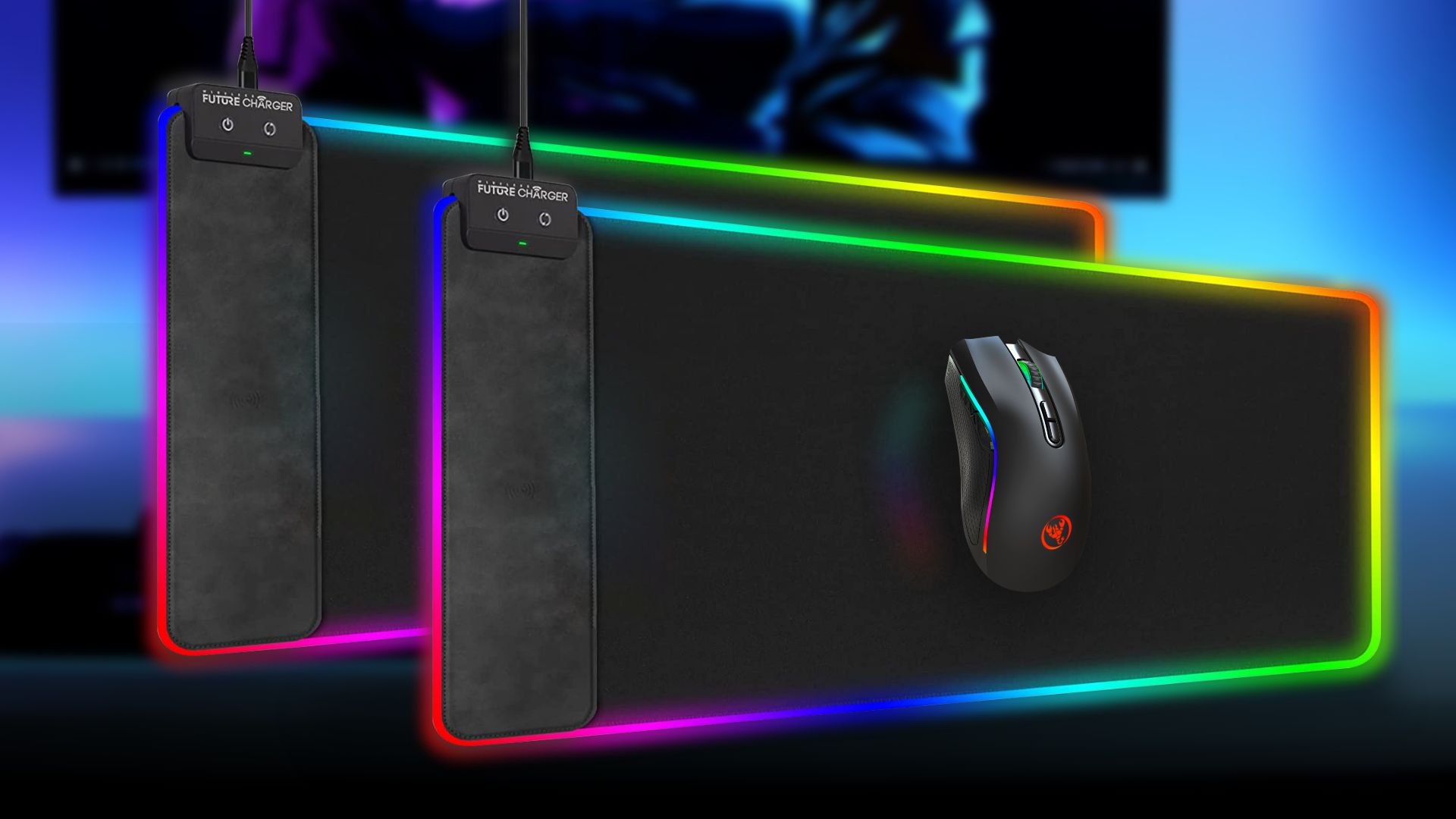 Wireless Future Charger RGB Gaming Mouse Pad