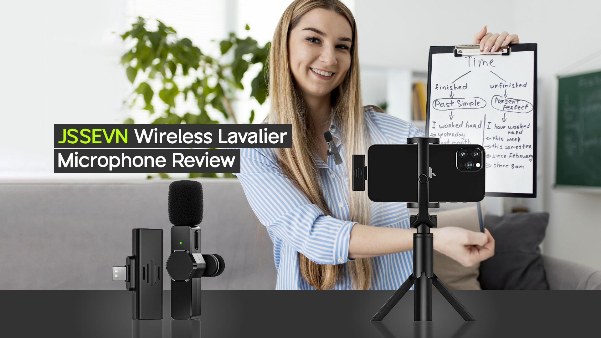 JSSEVN Wireless Lavalier Microphone Review