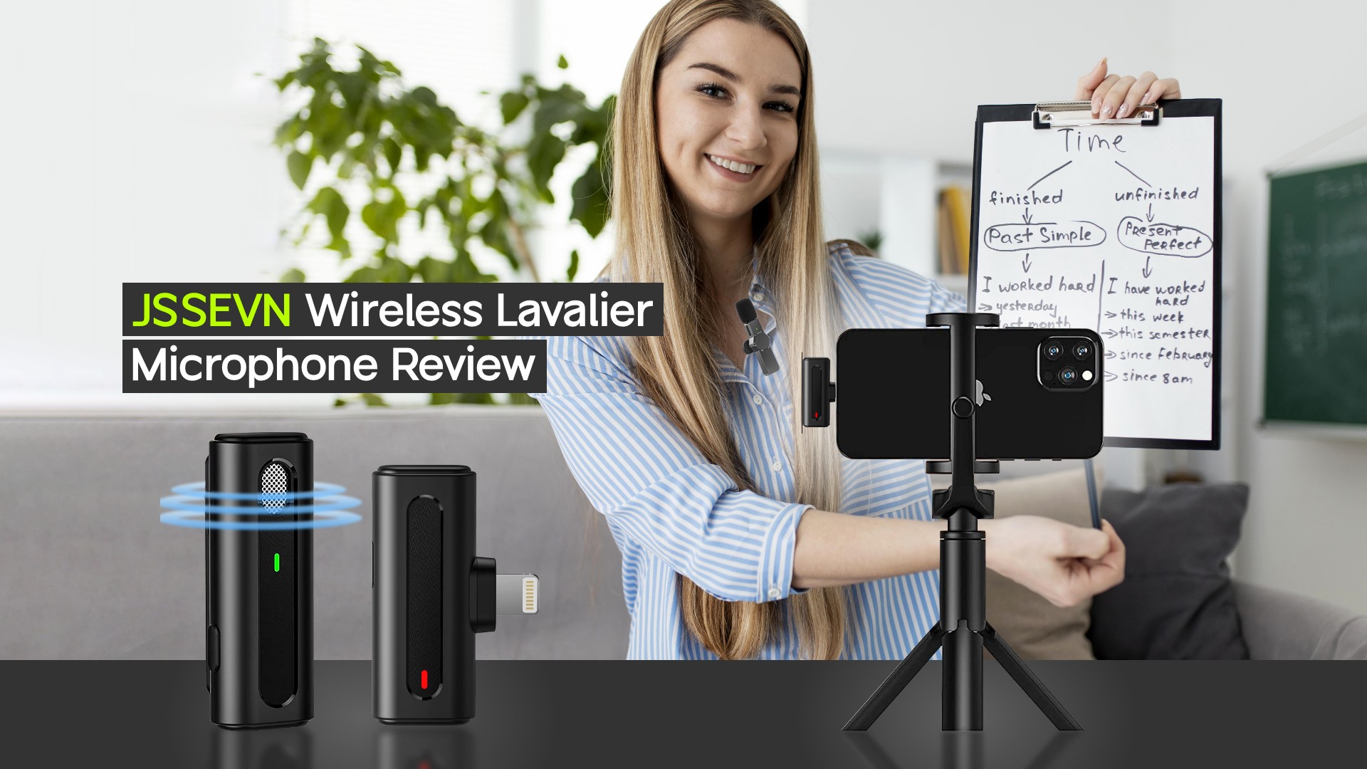 JSSEVN Wireless Lavalier Microphone Review