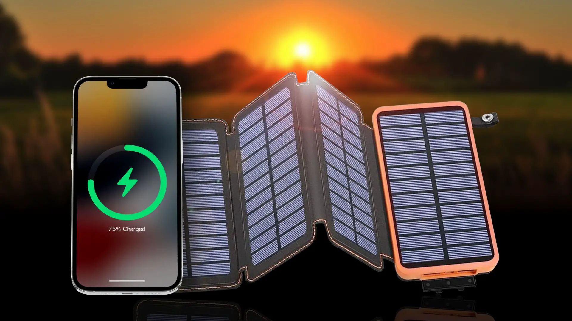 Tranmix Portable Solar Phone Charger