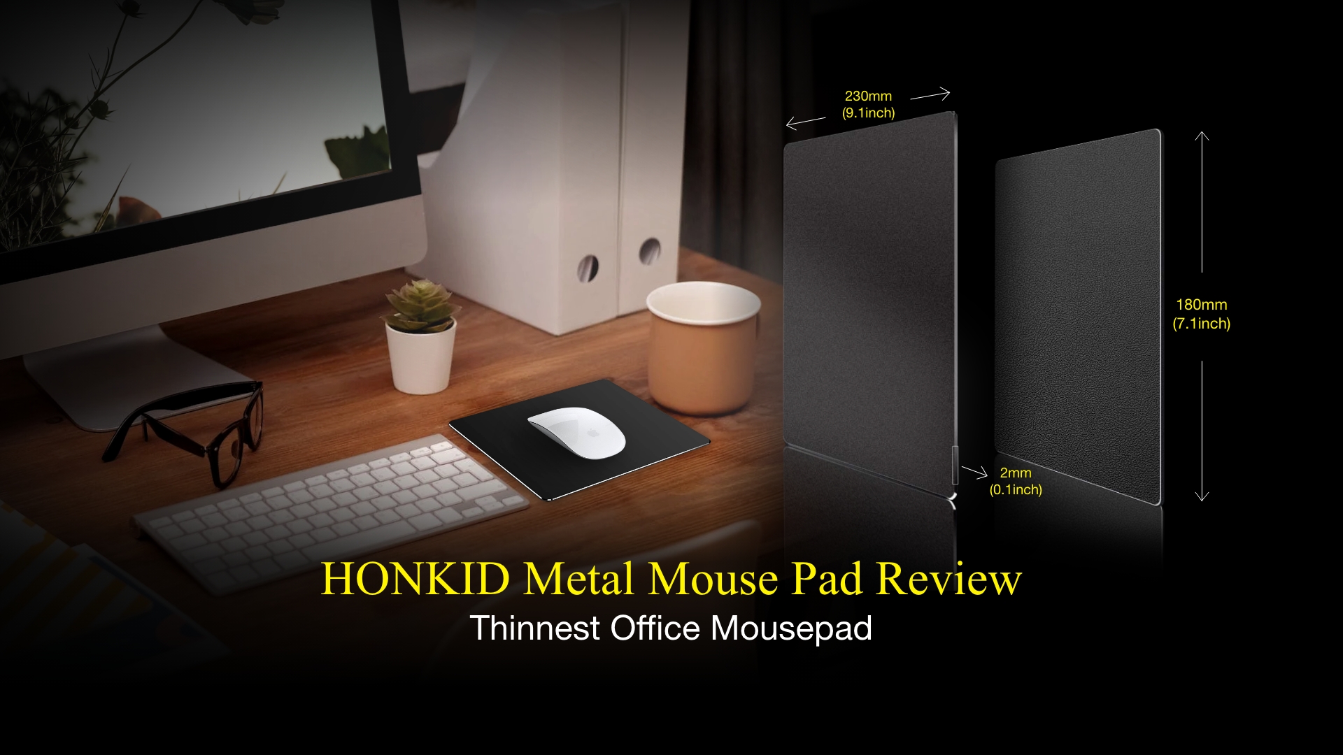 HONKID Metal Mouse Pad review – best thin mousepad