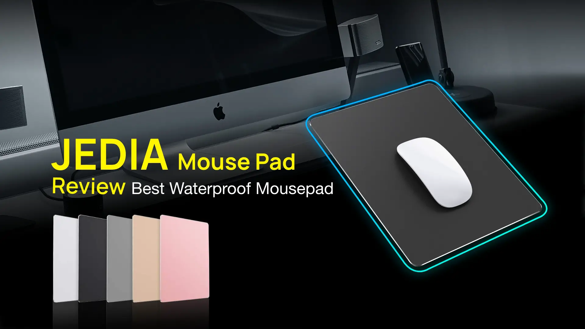 JEDIA Aluminum Mousepad Waterproof