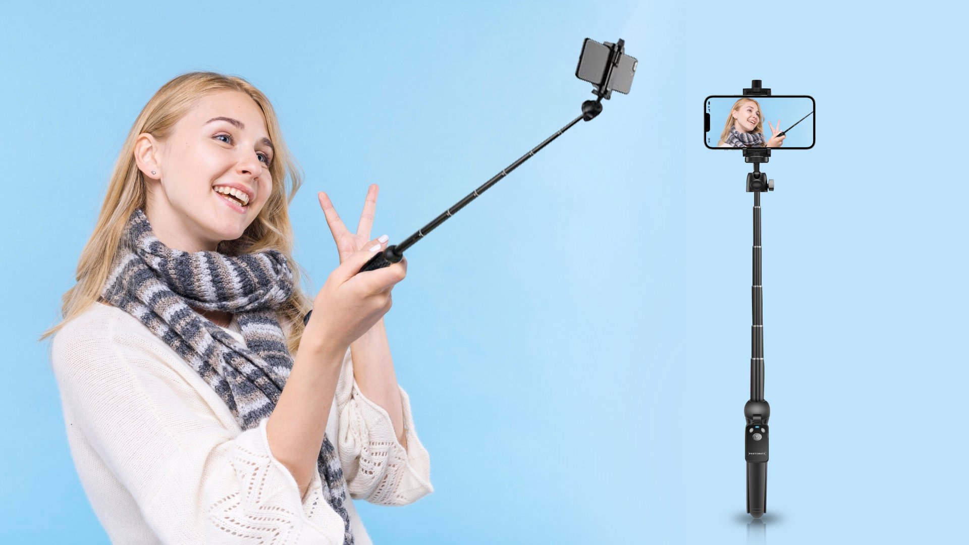 PhotoMate 48” Selfie Stick 