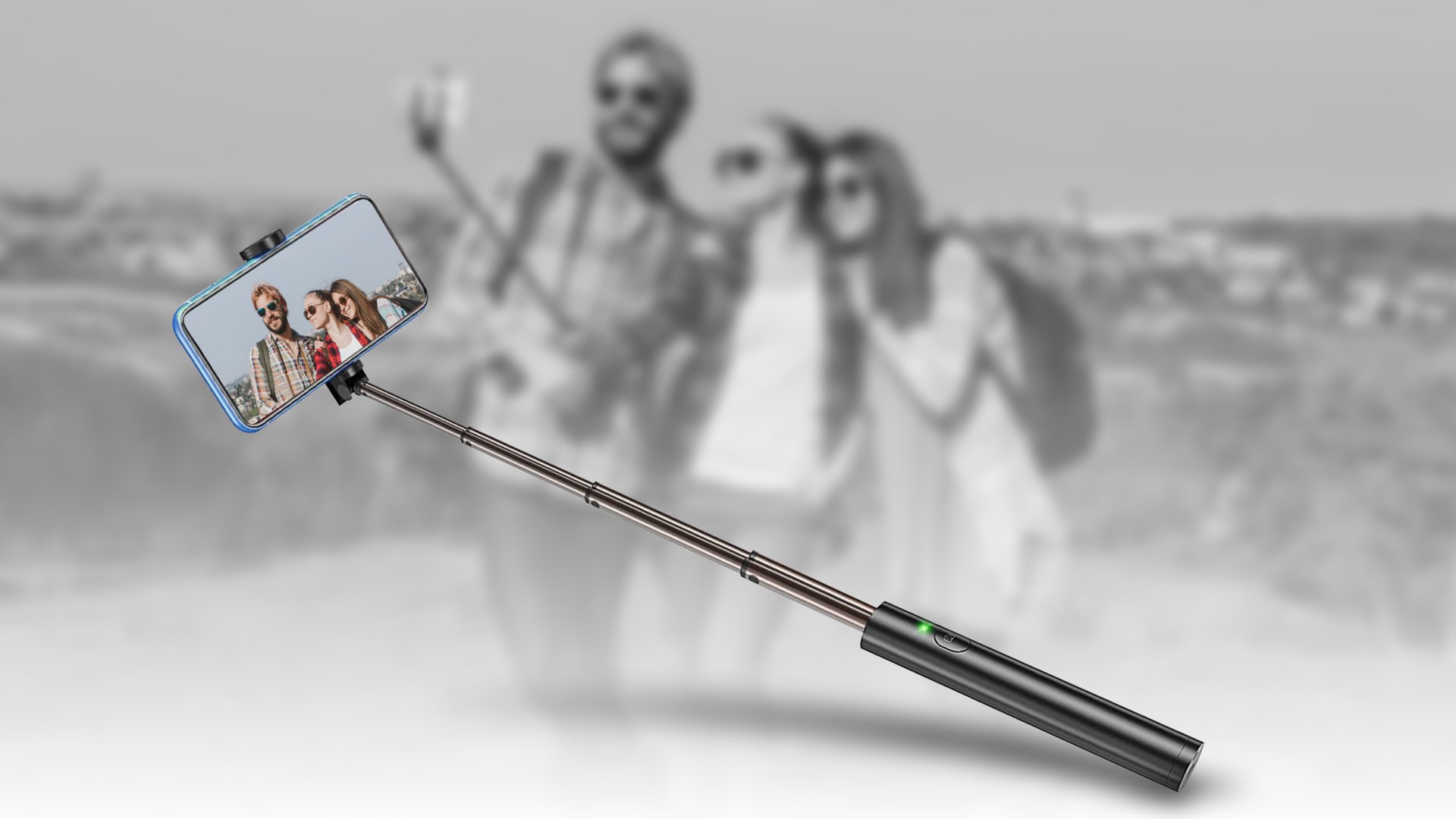 Vproof Bluetooth Compact Selfie Stick