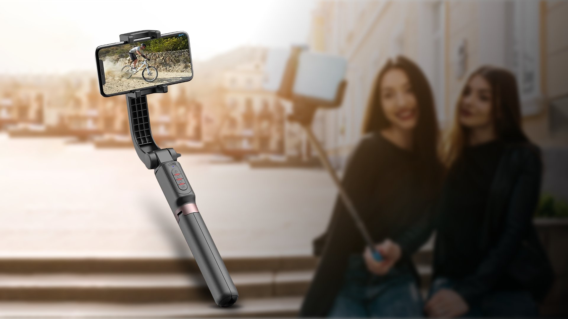 Obudyard Gimbal Stabilizer with Selfie Stick