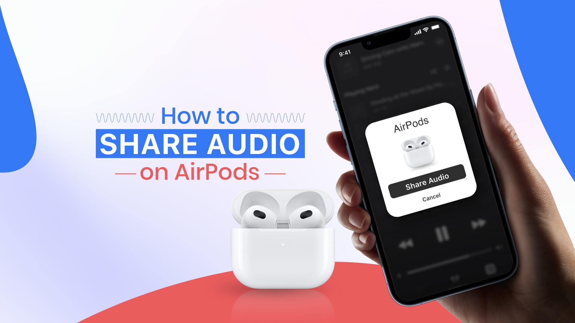 how to share audio on AirPods