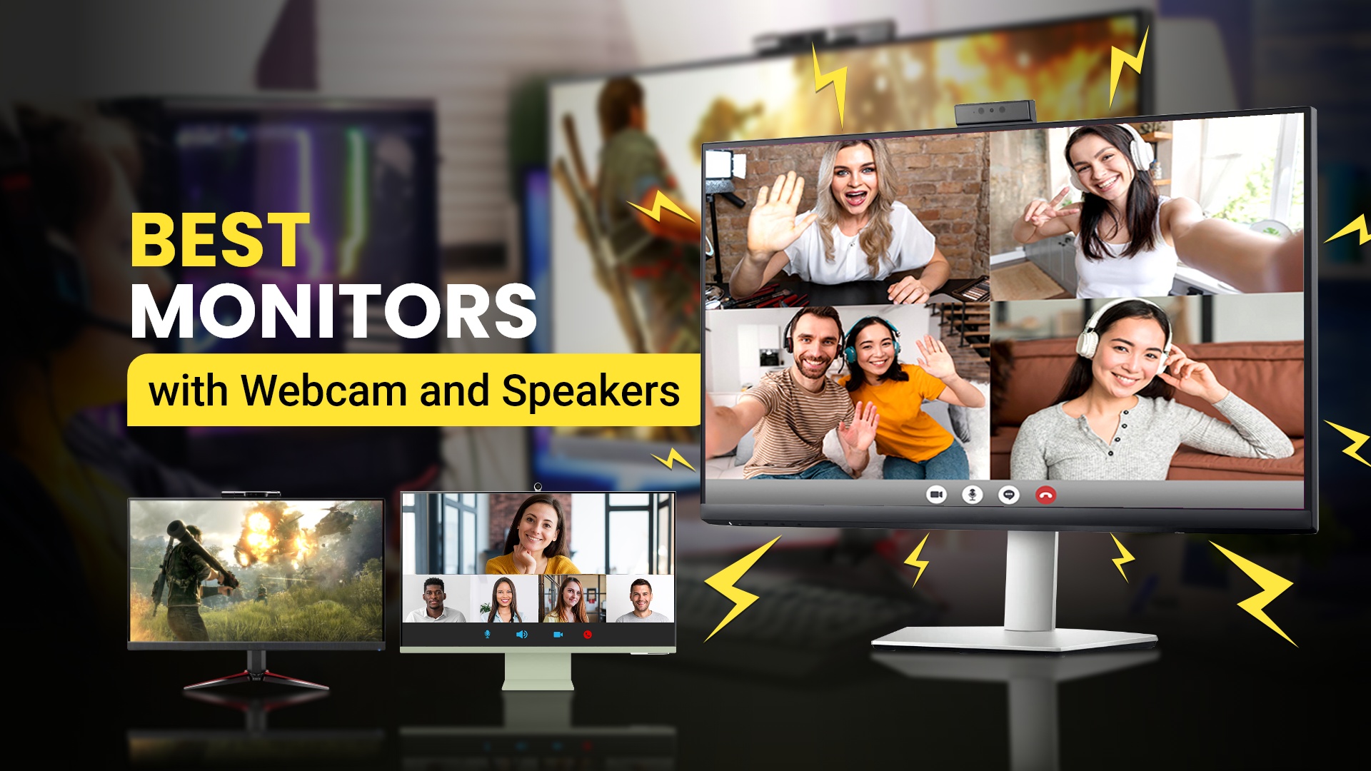 11 Best Monitors with Webcam and Speakers in 2023