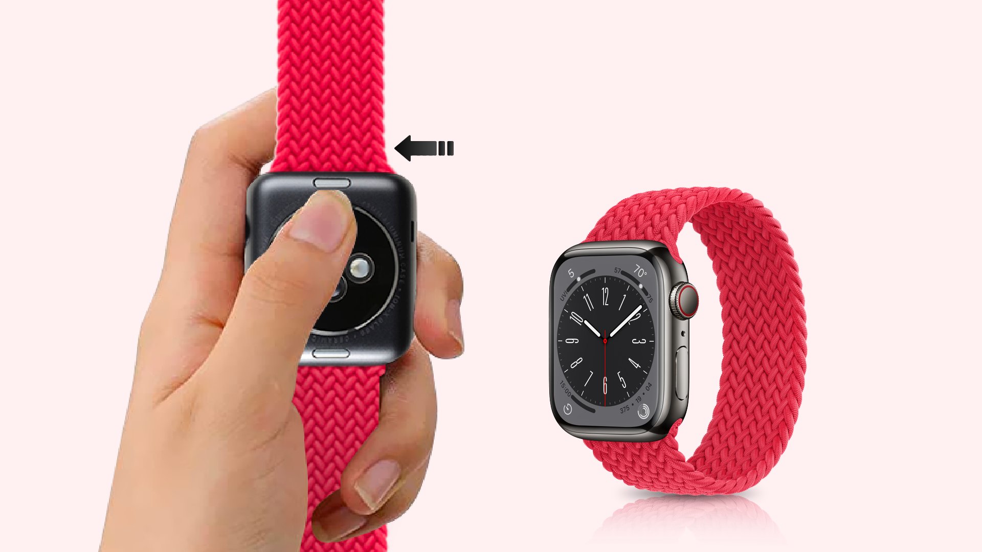  How to Slide the new strap onto the Apple Watch