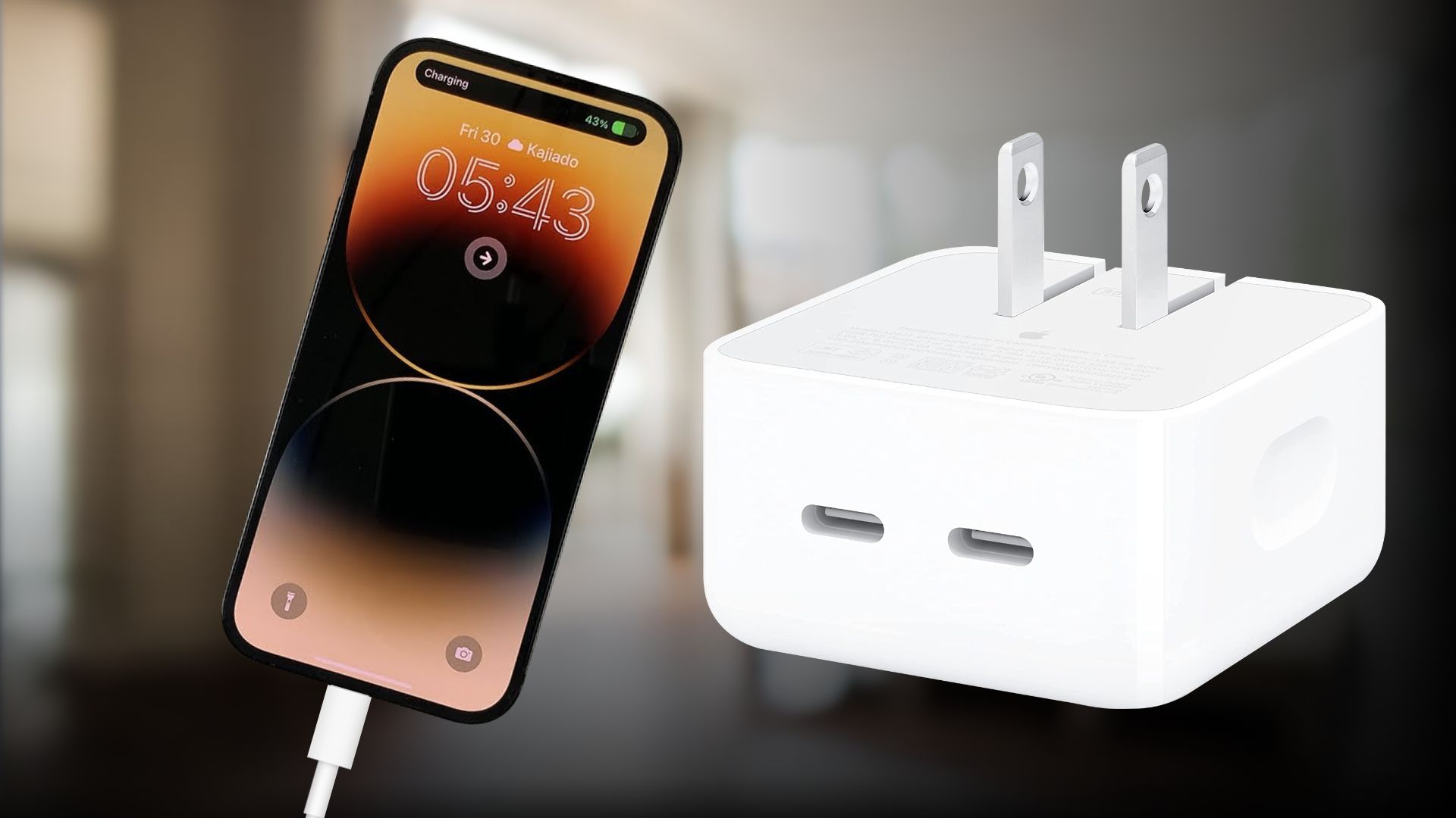 Apple 35W Dual USB-C Port Compact Power Adapter