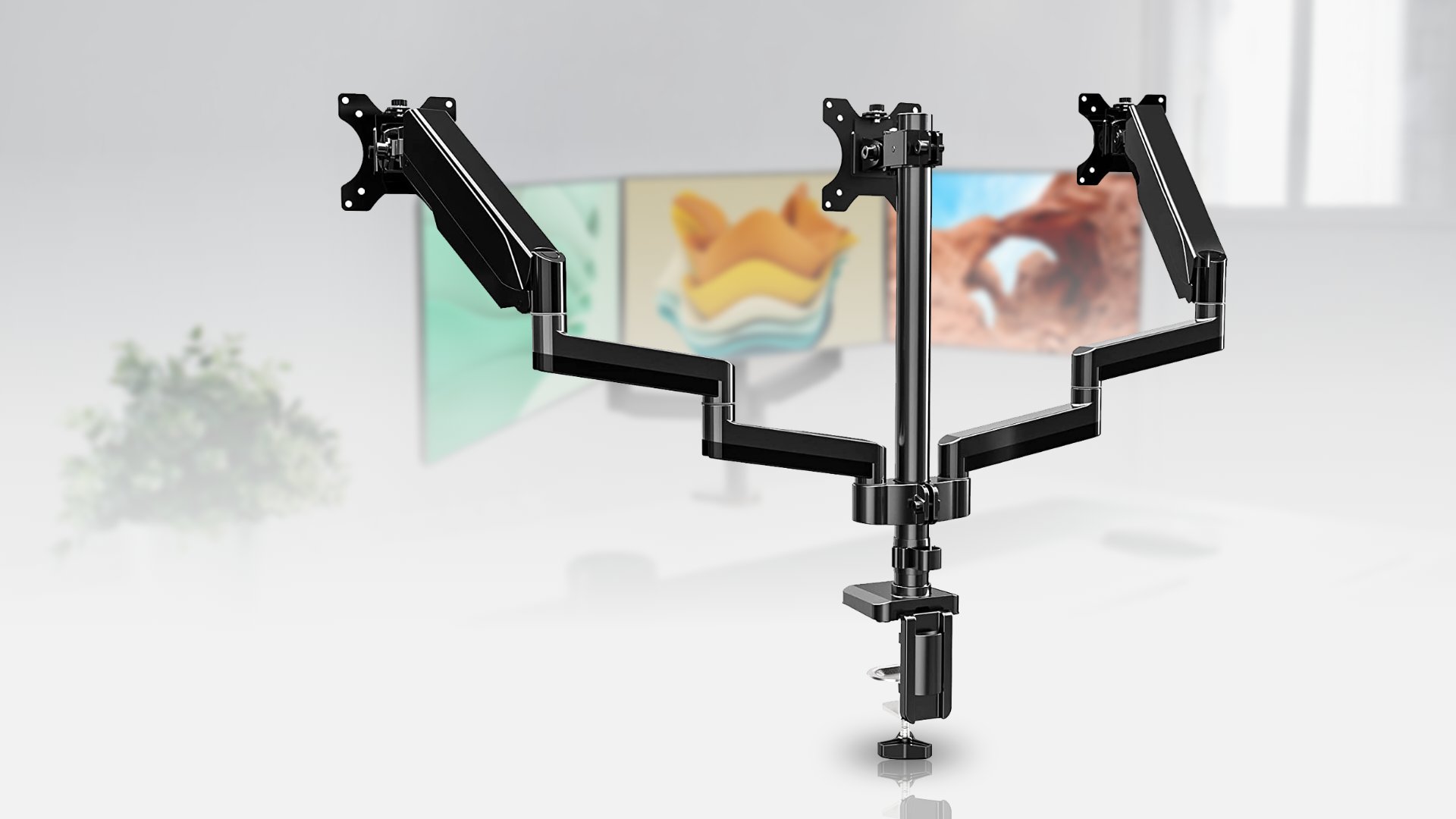 UPGRAVITY Triple Monitor Mount