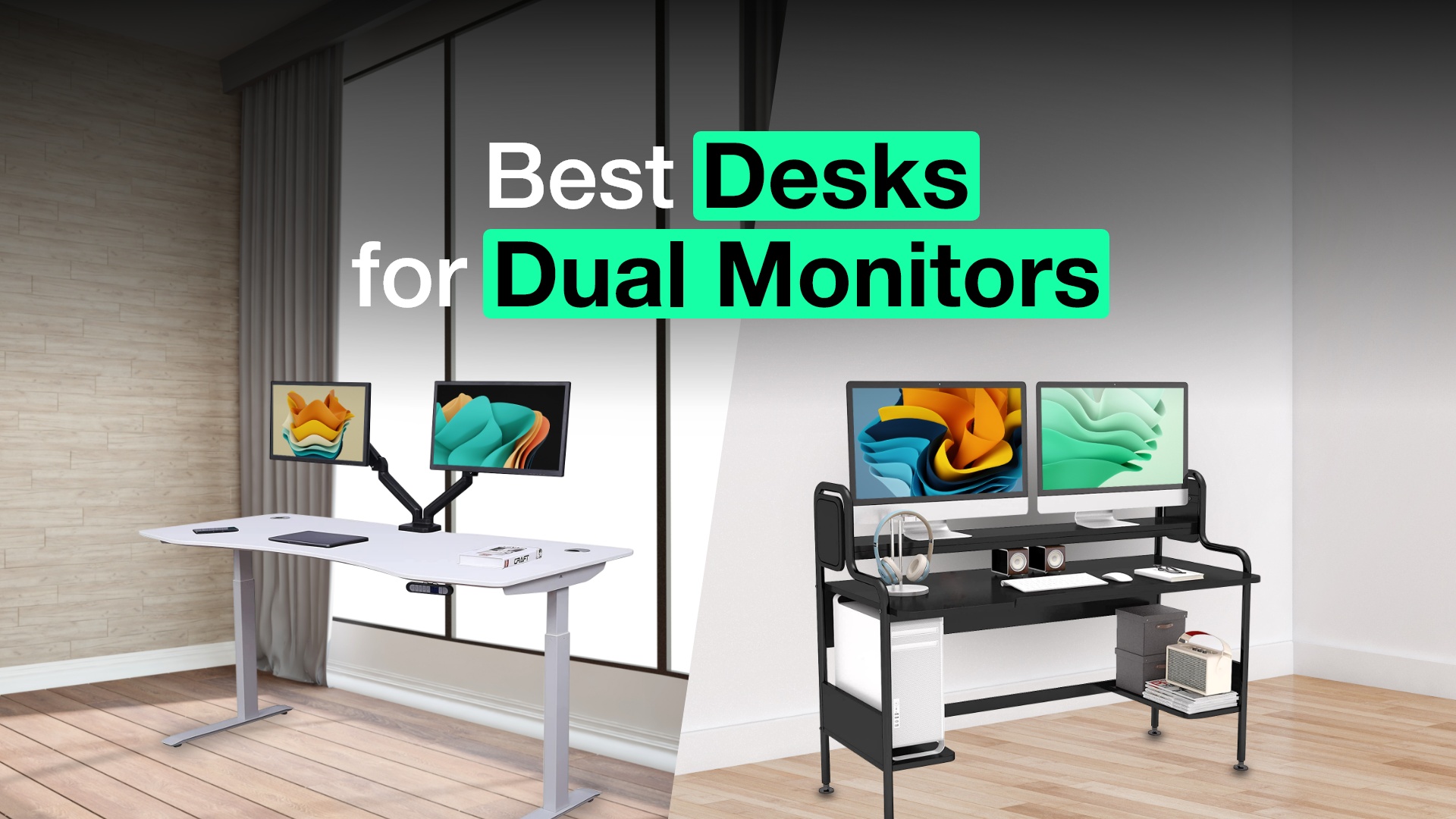 Best desks for dual monitors