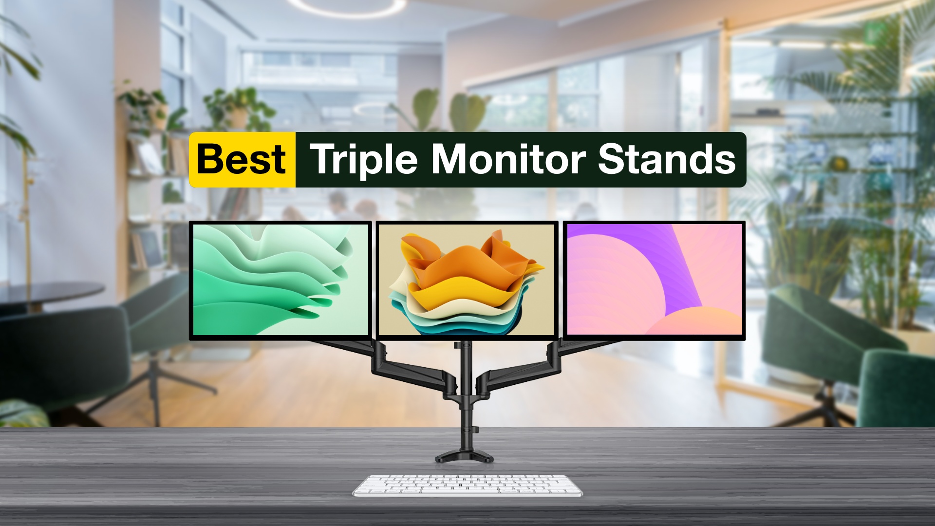 best triple monitor stands