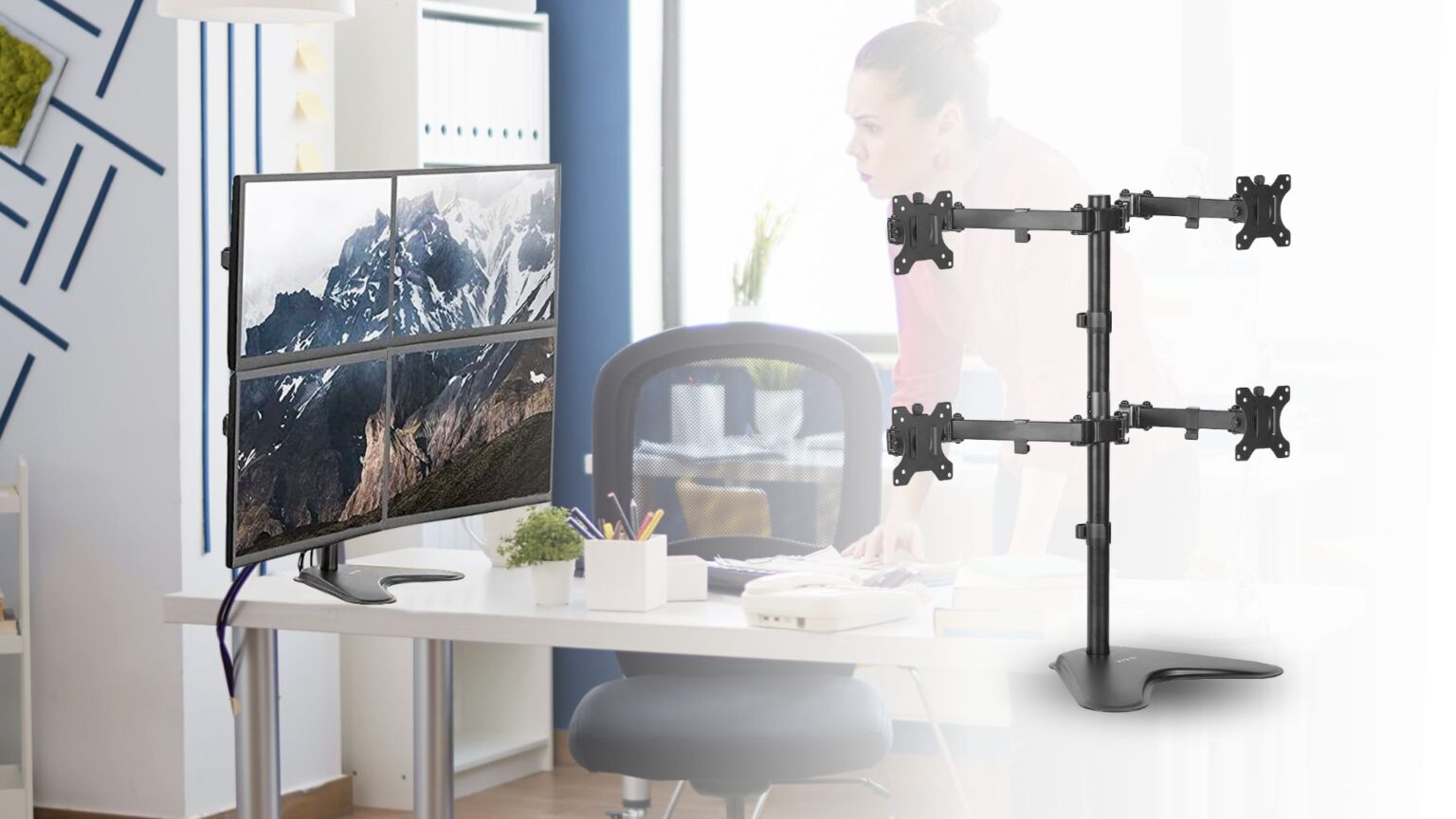 8 Best Quad Monitor Stands in 2023 Techtouchy