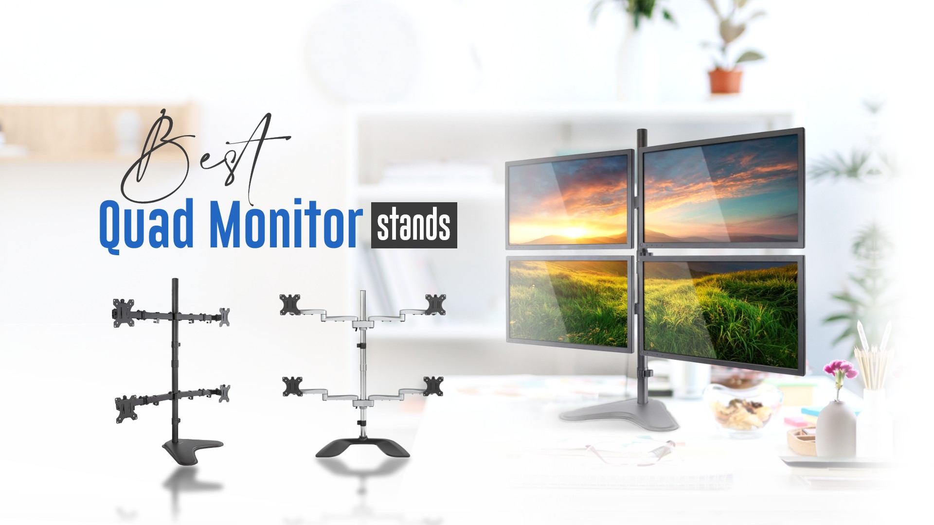 8 Best Quad Monitor Stands in 2023