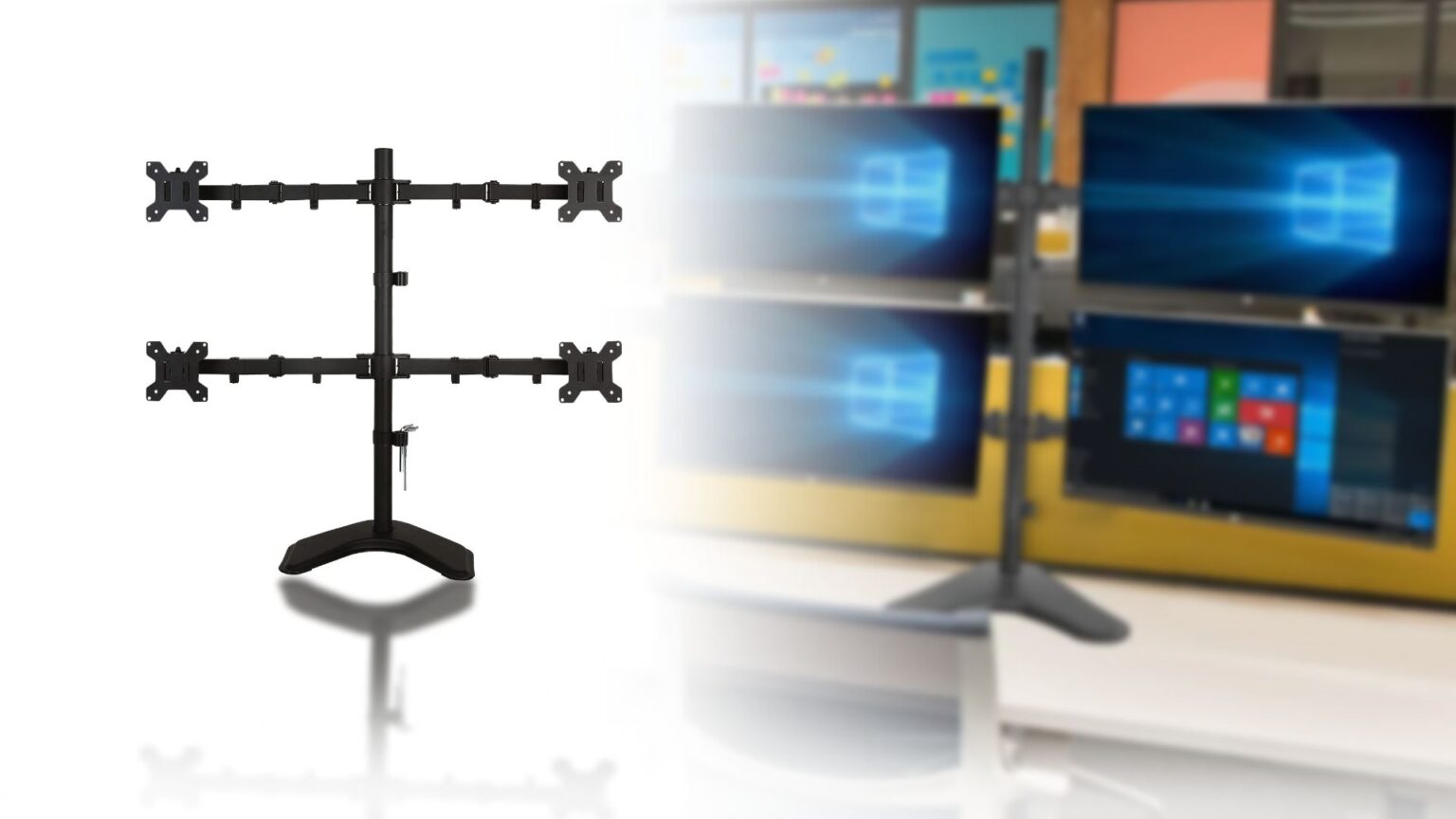 8 Best Quad Monitor Stands in 2023 Techtouchy