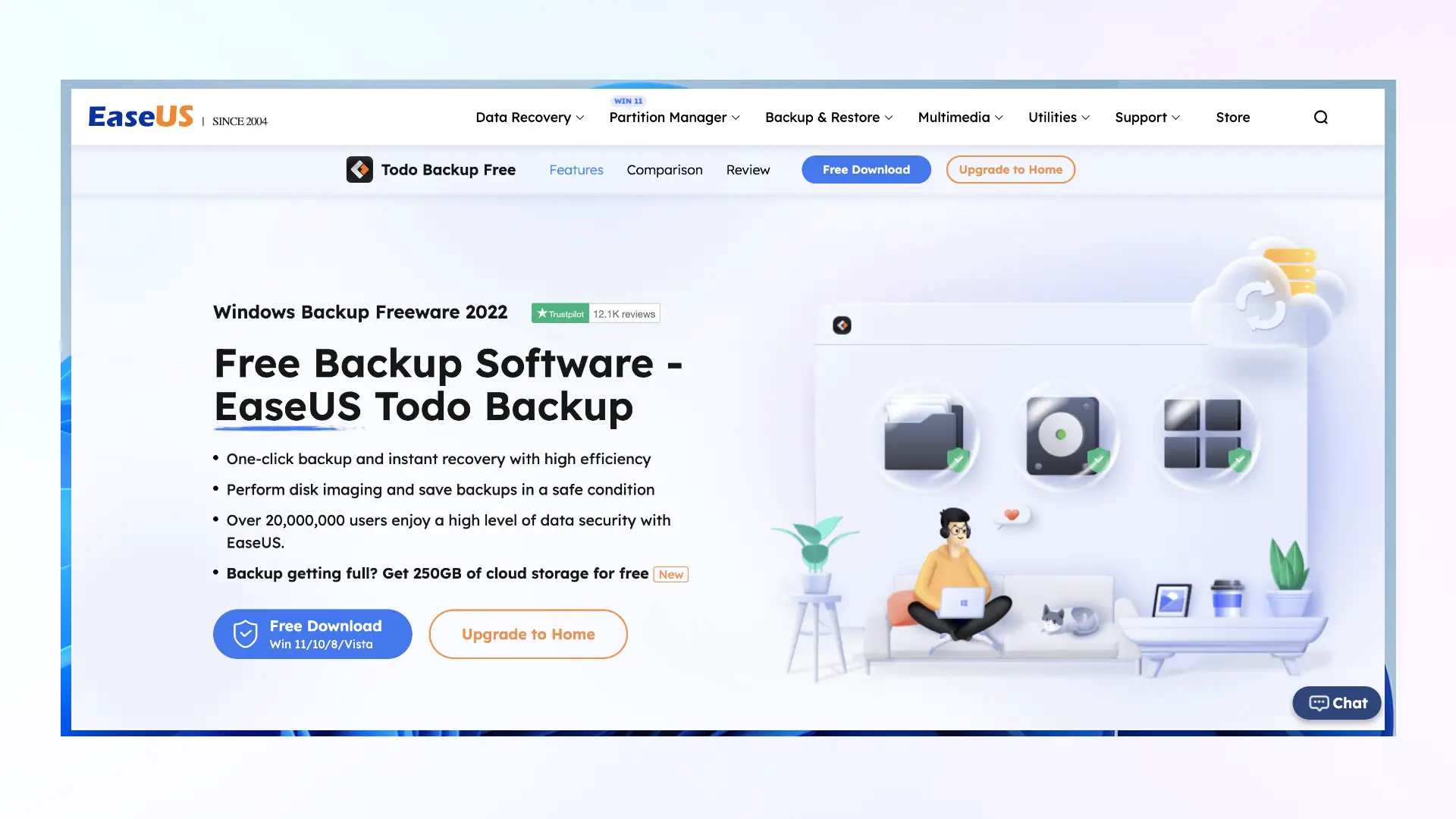 Steps to back your data with EaseUS Todo Backup 01
