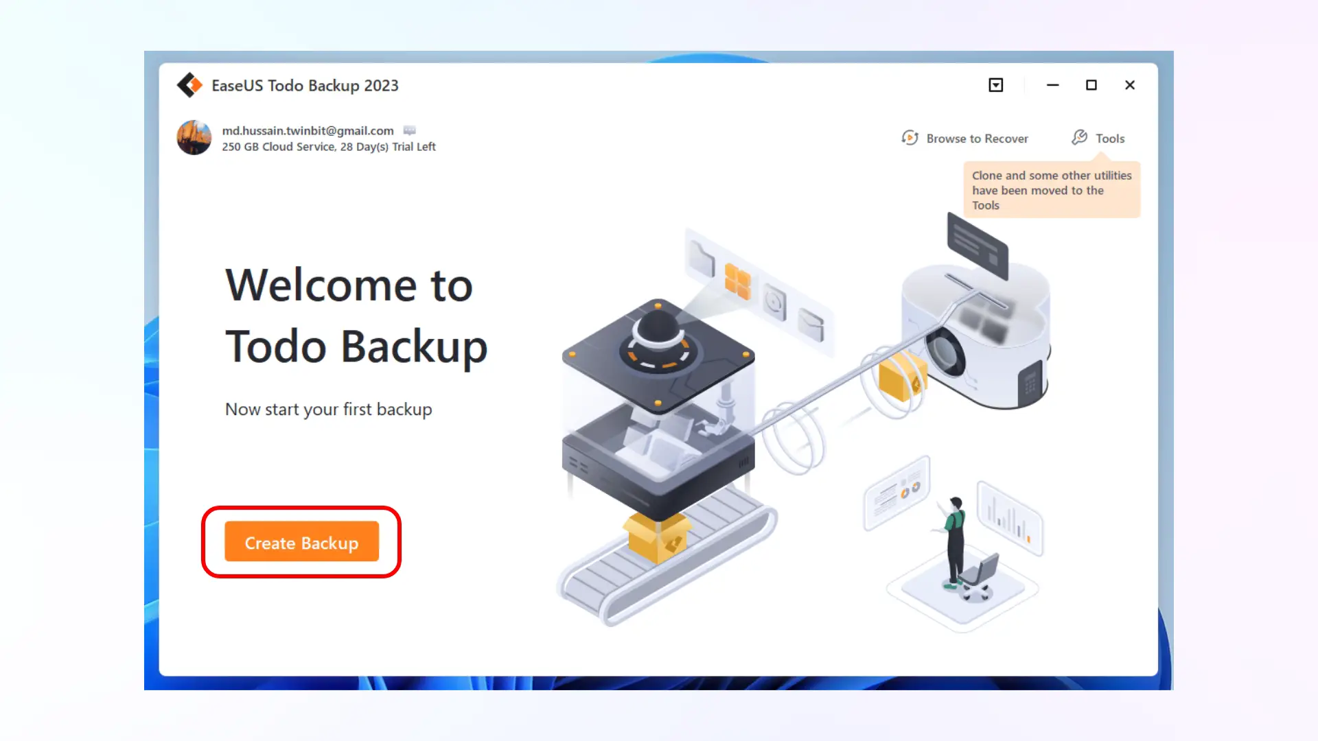 Steps to back your data with EaseUS Todo Backup 02