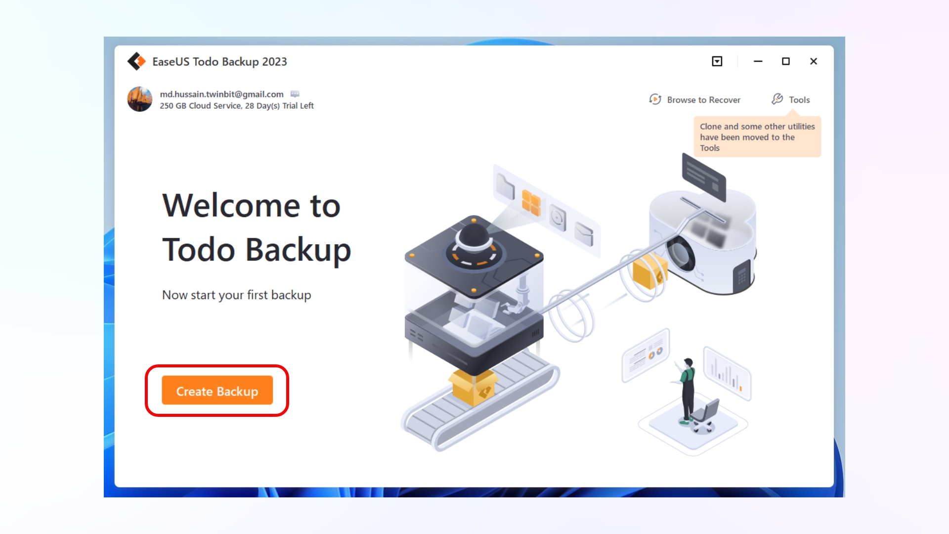 Steps to back your data with EaseUS Todo Backup 02