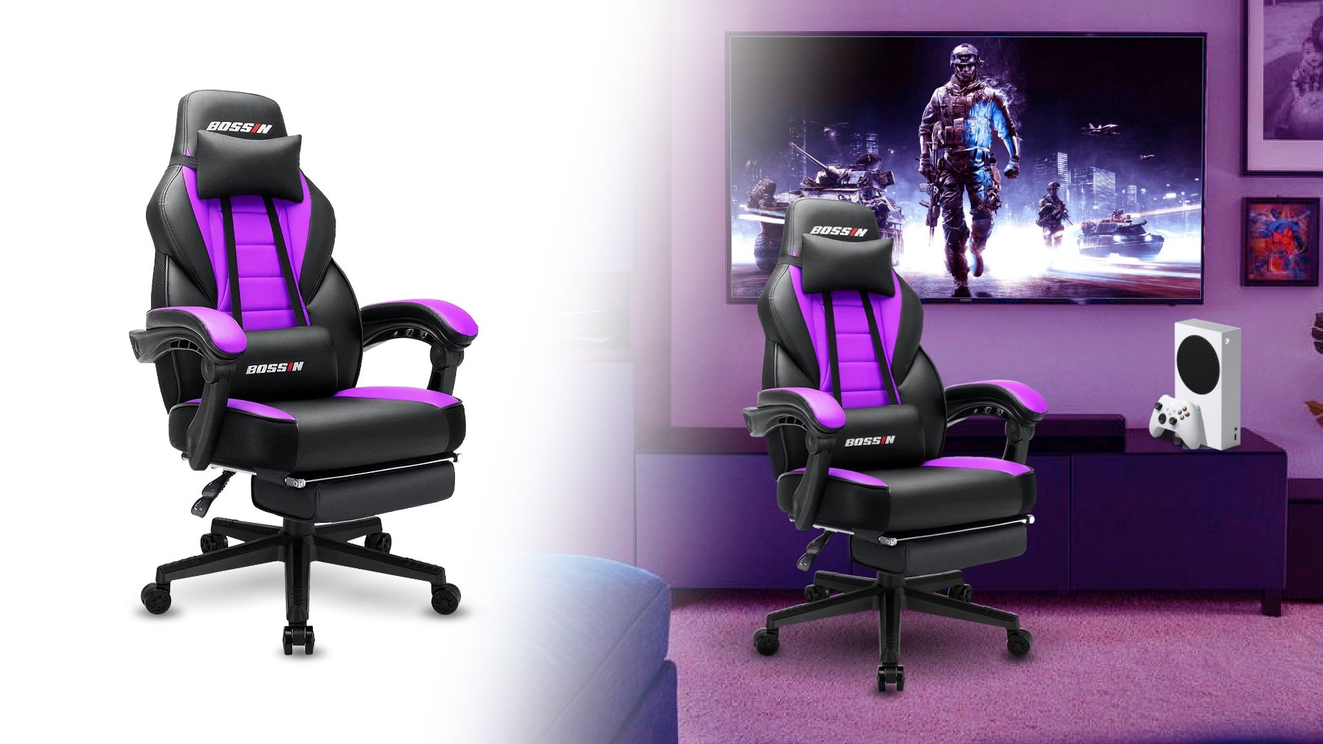 5.LEMBERI BOSSIN Adult Gaming Chair