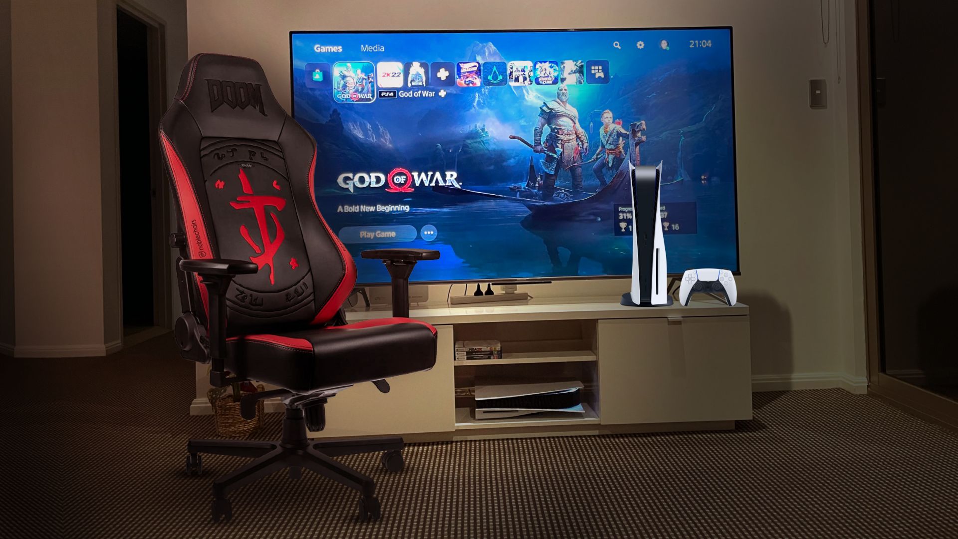 8.Noblechairs Hero DOOM Edition Gaming Chair